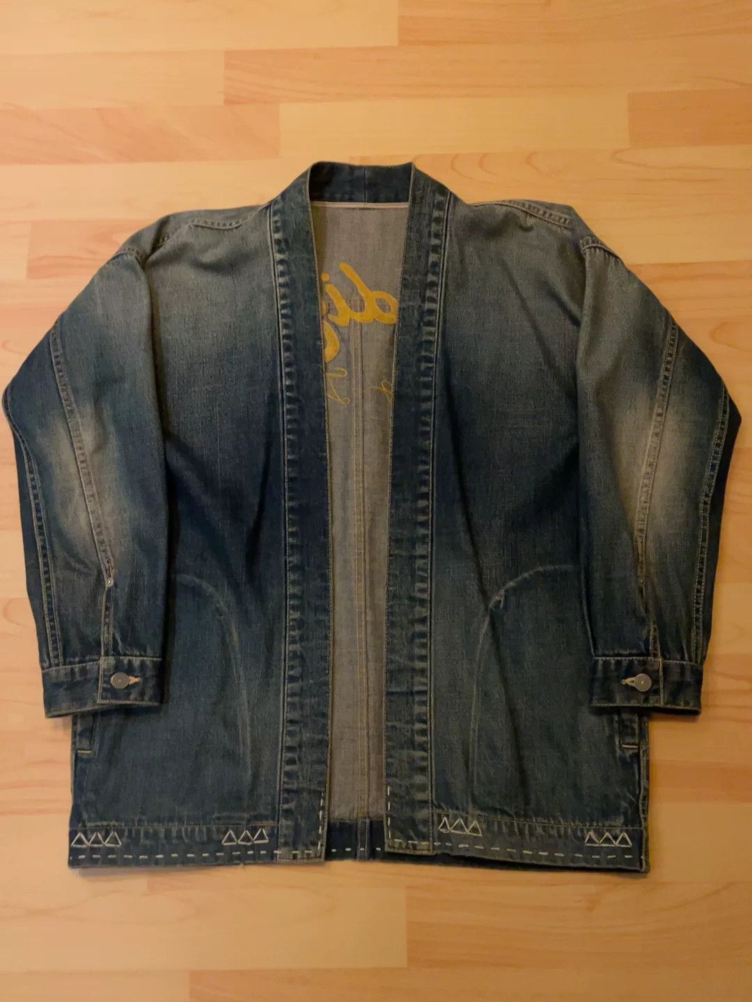 Visvim visvim Blue Denim Jacket Gold Embroidery Size US M / EU 48-50 / 2 - 1 Thumbnail