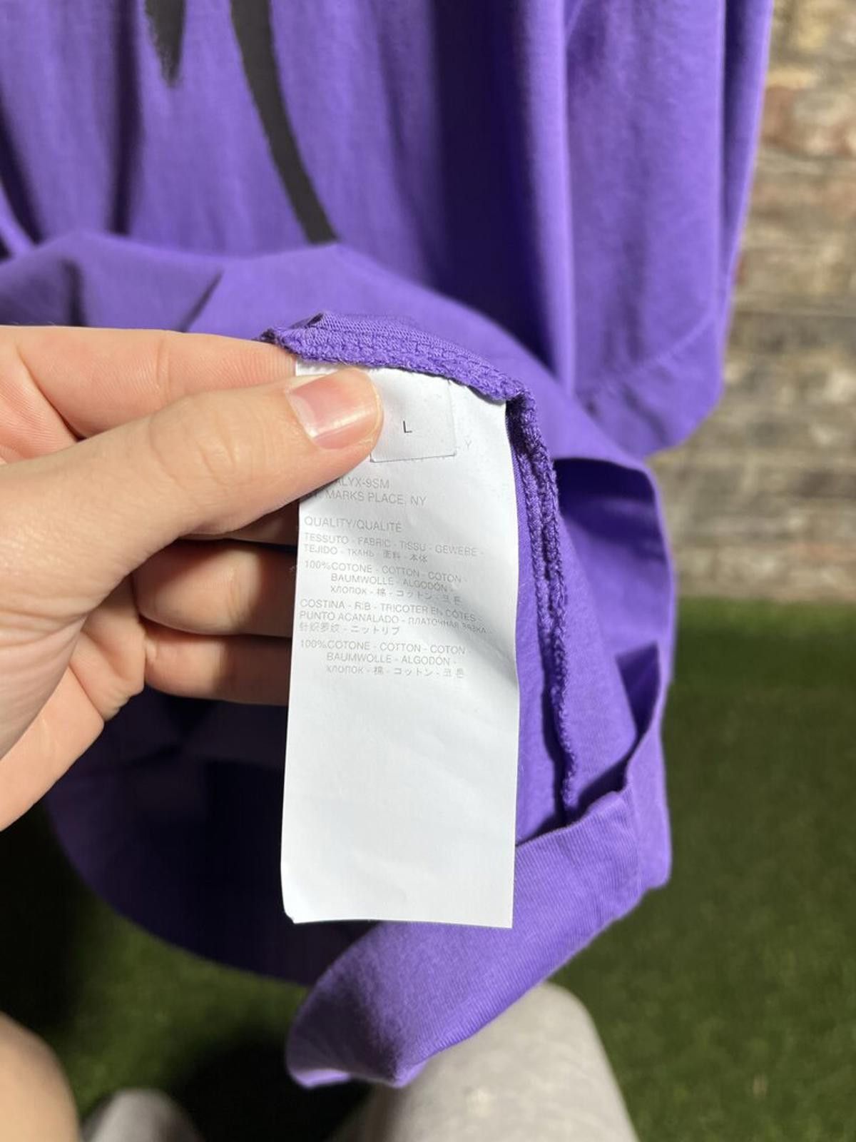 Alyx Alyx Meaningful Connection Tee Purple Sz. L Size US L / EU 52-54 / 3 - 4 Thumbnail