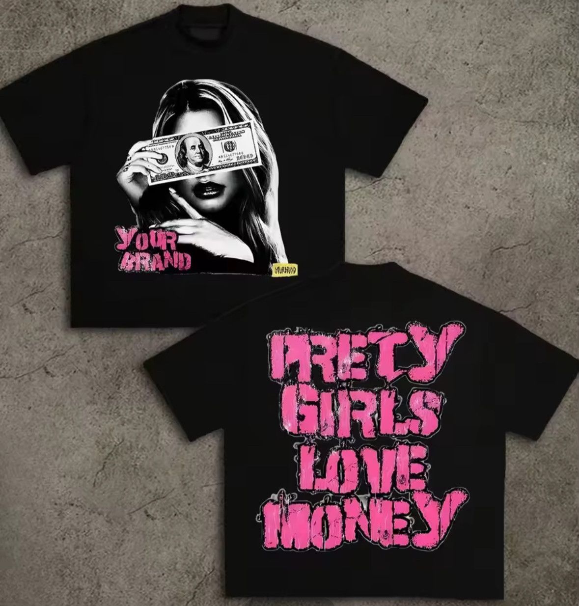 Other Streetwear Y2K Retro Pretty Girl Love Money T-Shirt Size US M / EU 48-50 / 2 - 1 Thumbnail
