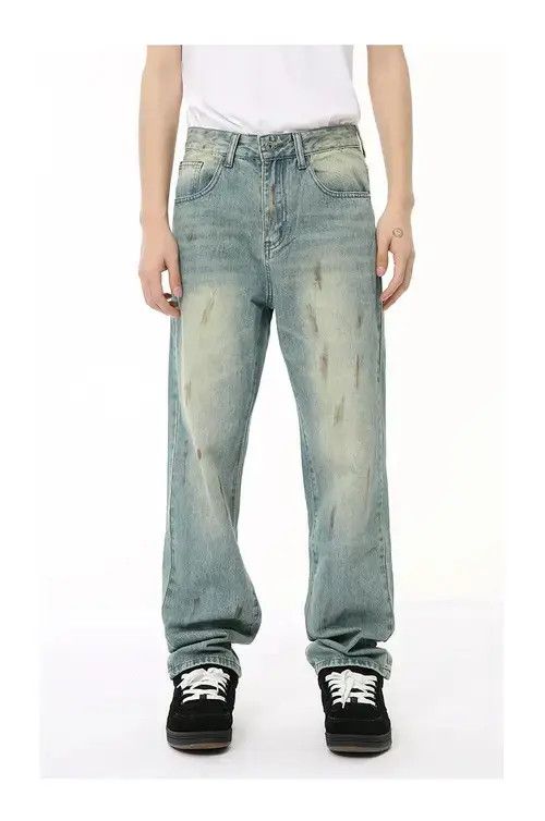 Jean American retro distressed washed gradient jeans Size US 32 / EU 48 - 8 Thumbnail