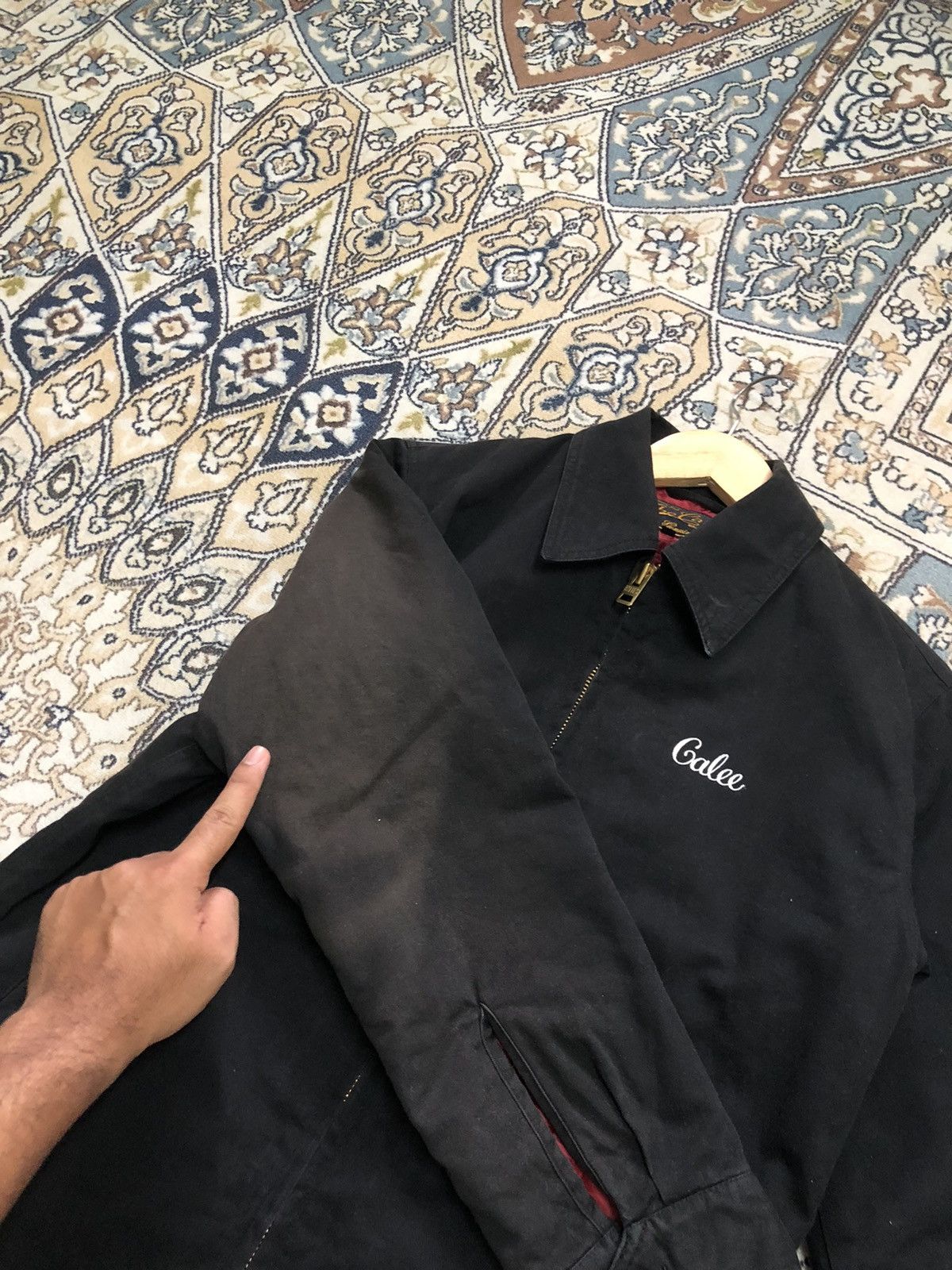 Japanese Brand Vtg Calee King of The Roat Embroidery Skull Trucker Jacket Size US M / EU 48-50 / 2 - 11 Thumbnail