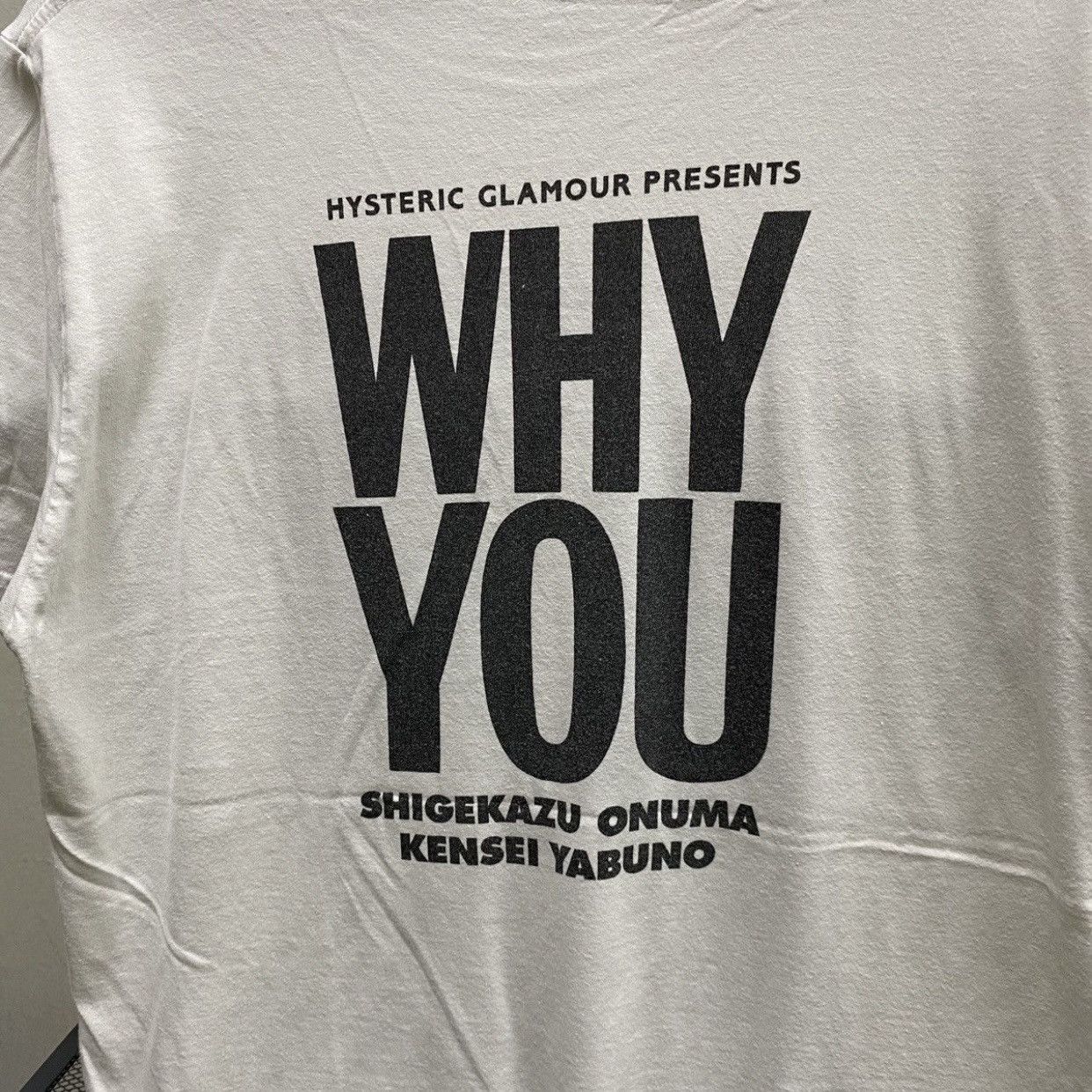 Hysteric Glamour Hysteric Glamour "Why You" Shigekazu Onuma Photo Graphic Tee Size US M / EU 48-50 / 2 - 6 Thumbnail