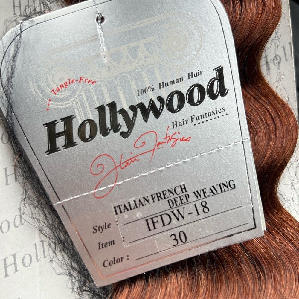 Other 100% Human hair Italian French Deep Weaving -Copper Red #3 Size ONE SIZE - 3 Thumbnail