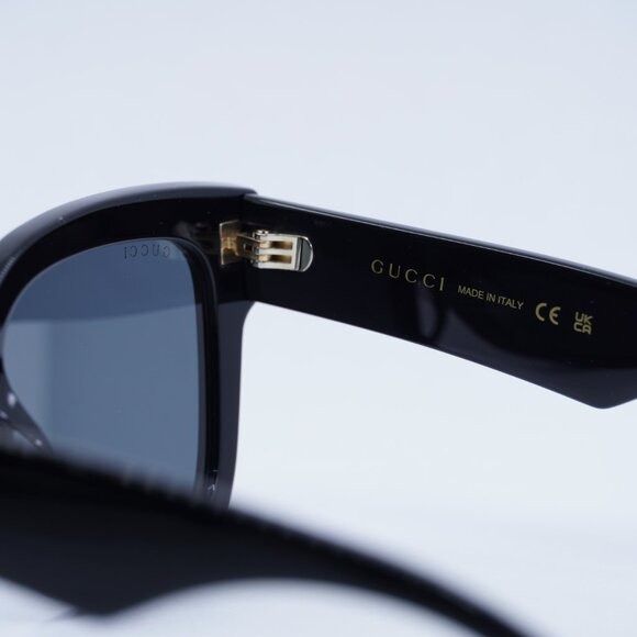 Gucci Gucci GG0998S 001 Sunglasses Black Square Frame, Grey Lenses Size ONE SIZE - 8 Thumbnail