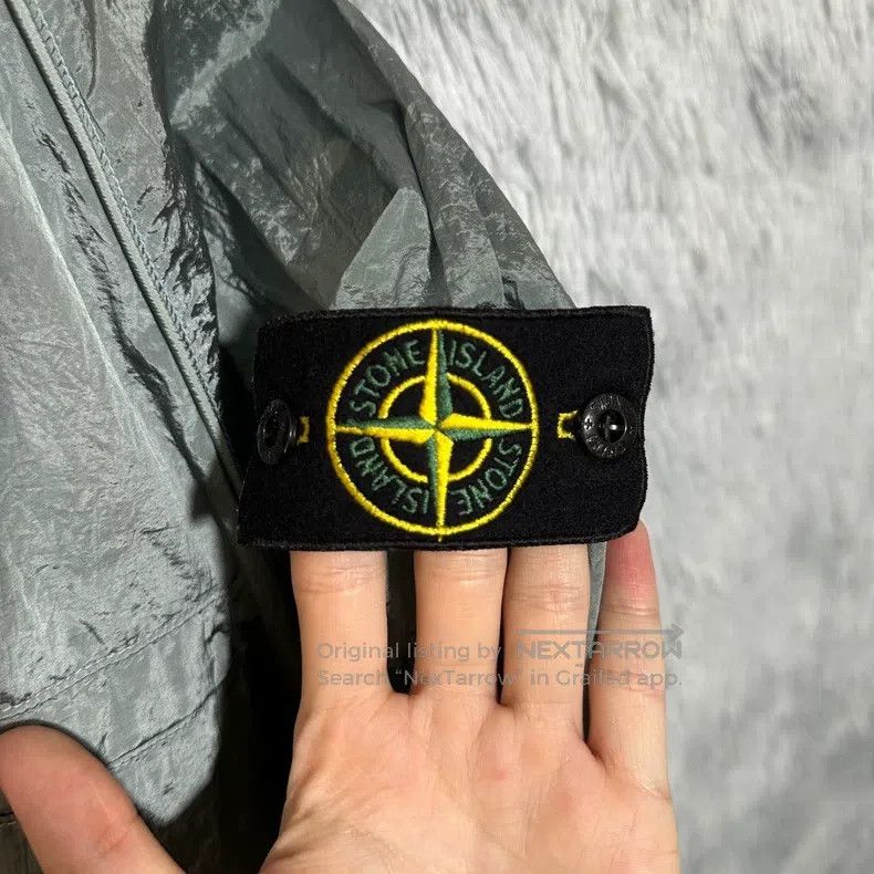 Stone Island Stone Island Metallic Nylon Jacket Coat Aqua XL Size US XL / EU 56 / 4 - 4 Thumbnail