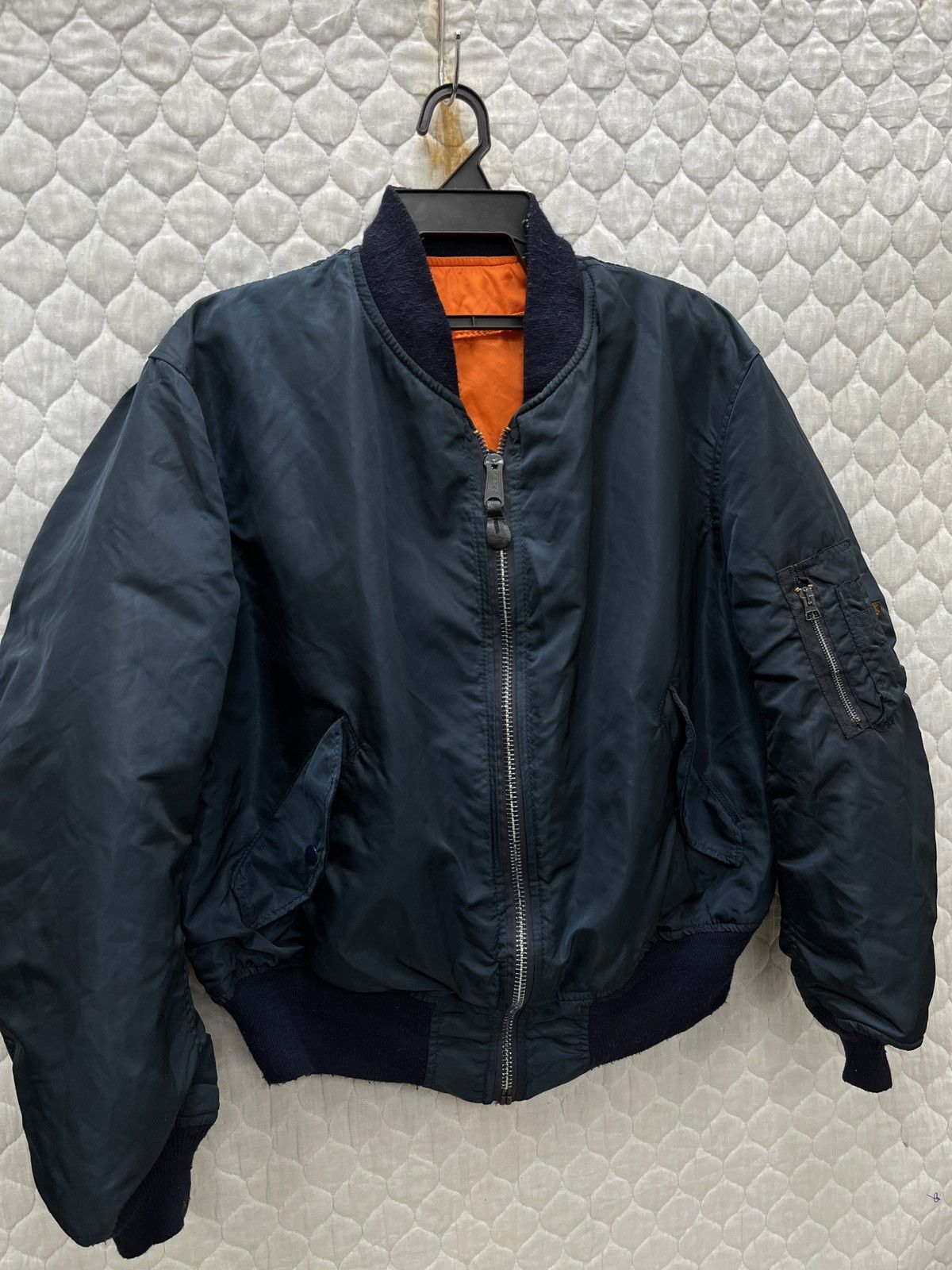 Alpha Industries 🔥🔥🔥STEALS VINTAGE ALPHA INDUSTRIES MA1 BOMBER JACKET Size US XL / EU 56 / 4 - 2 Thumbnail