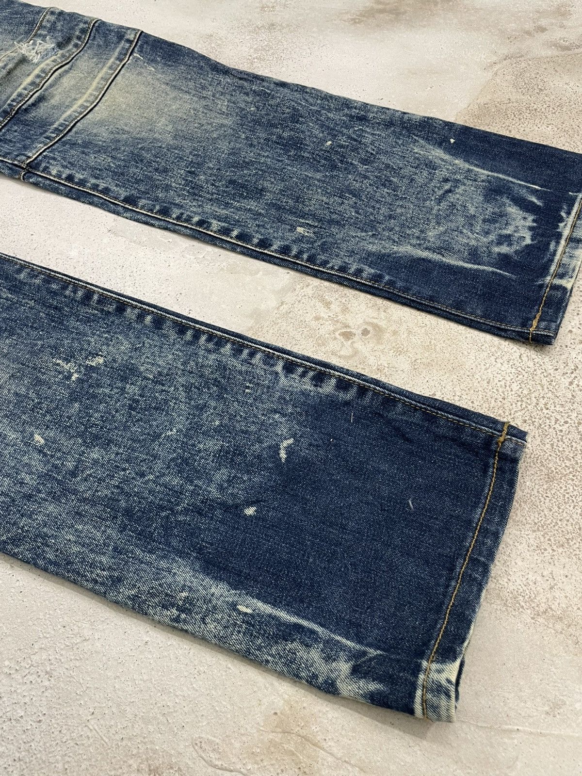 Other Rustic Dime Crazy Mudwash Distressed Biker Style Denim Pants Size US 34 / EU 50 - 6 Thumbnail