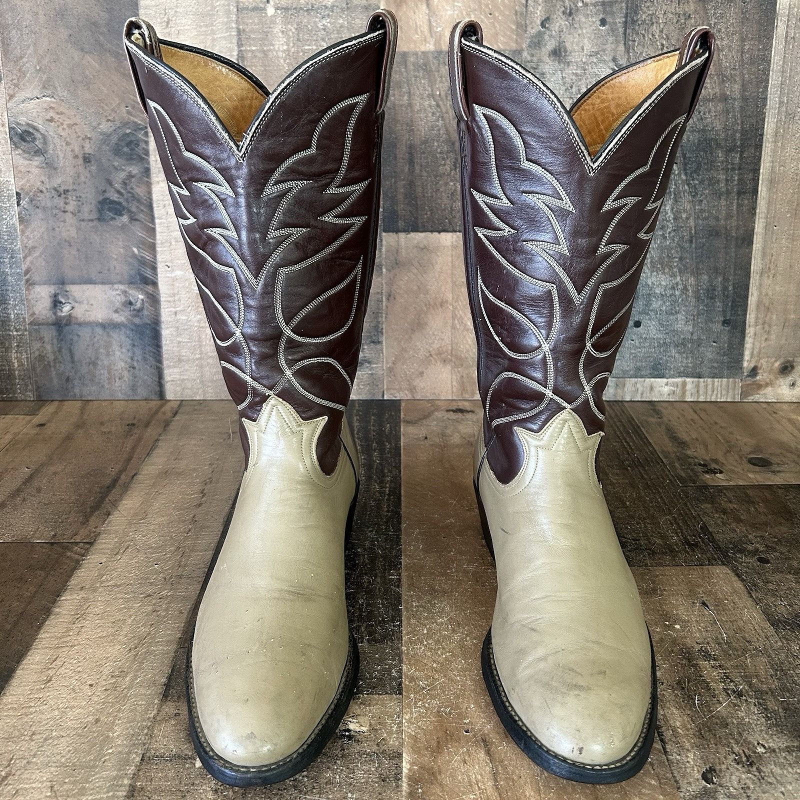 Tony Lama Tony Lama Vintage Gold Label Cowboy Boots Mens 9.5 D Size US 9.5 / EU 42-43 - 1 Thumbnail