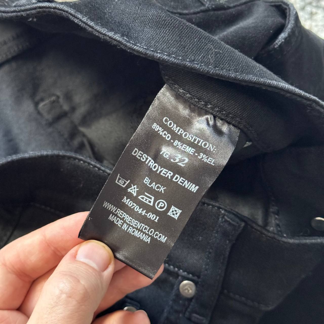 Represent Clo. Represent Destroyer Distressed Slim Fit Denim Jeans Size US 32 / EU 48 - 8 Thumbnail