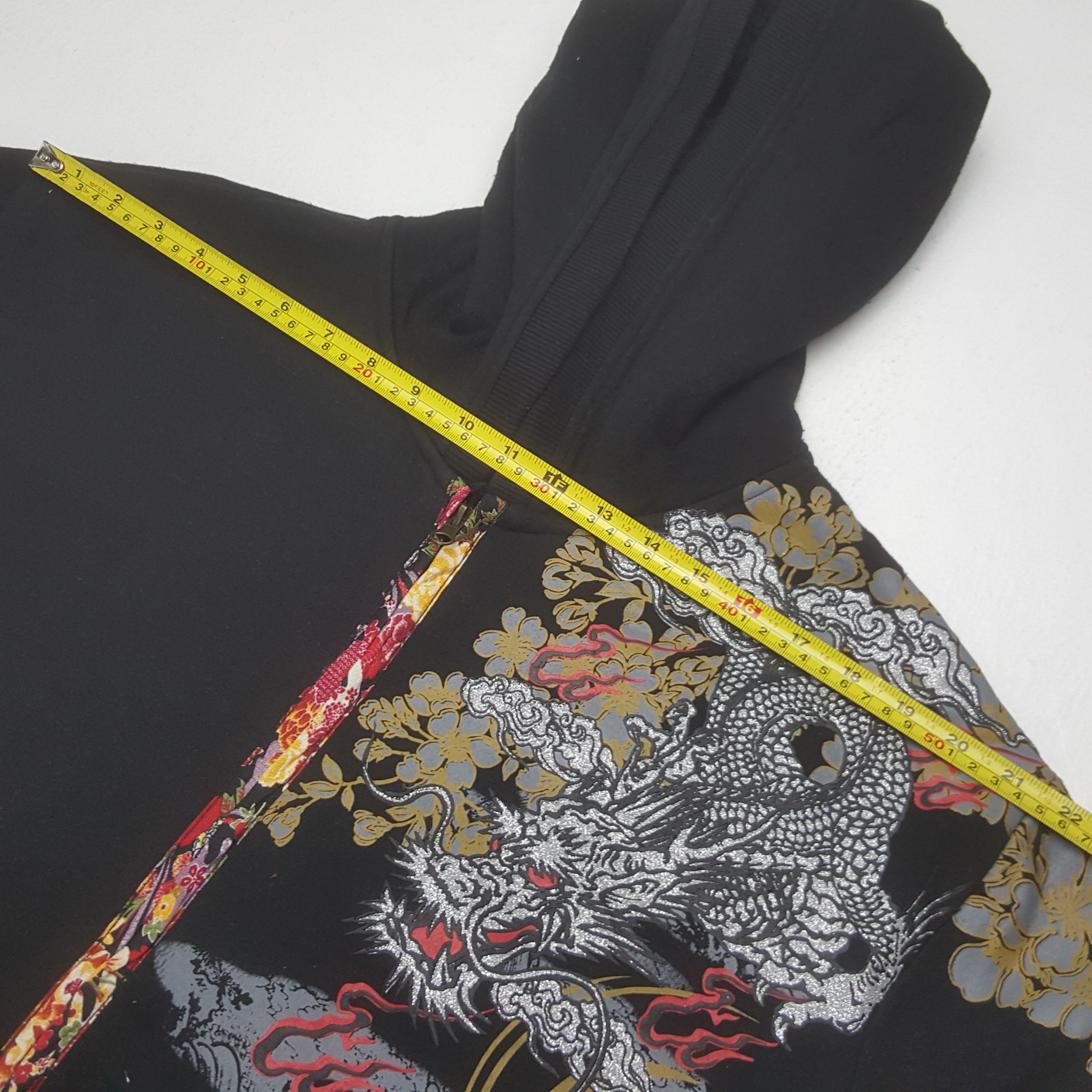 Japanese Brand Vintage Sukajan Dragon Overprinted Zipper Jacket Hoodie Size US L / EU 52-54 / 3 - 7 Thumbnail