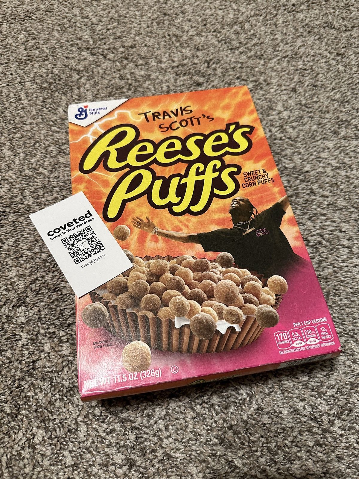 Travis Scott Travis Scott Cactus Jack Reese's Puffs Cereal Box Regular ...