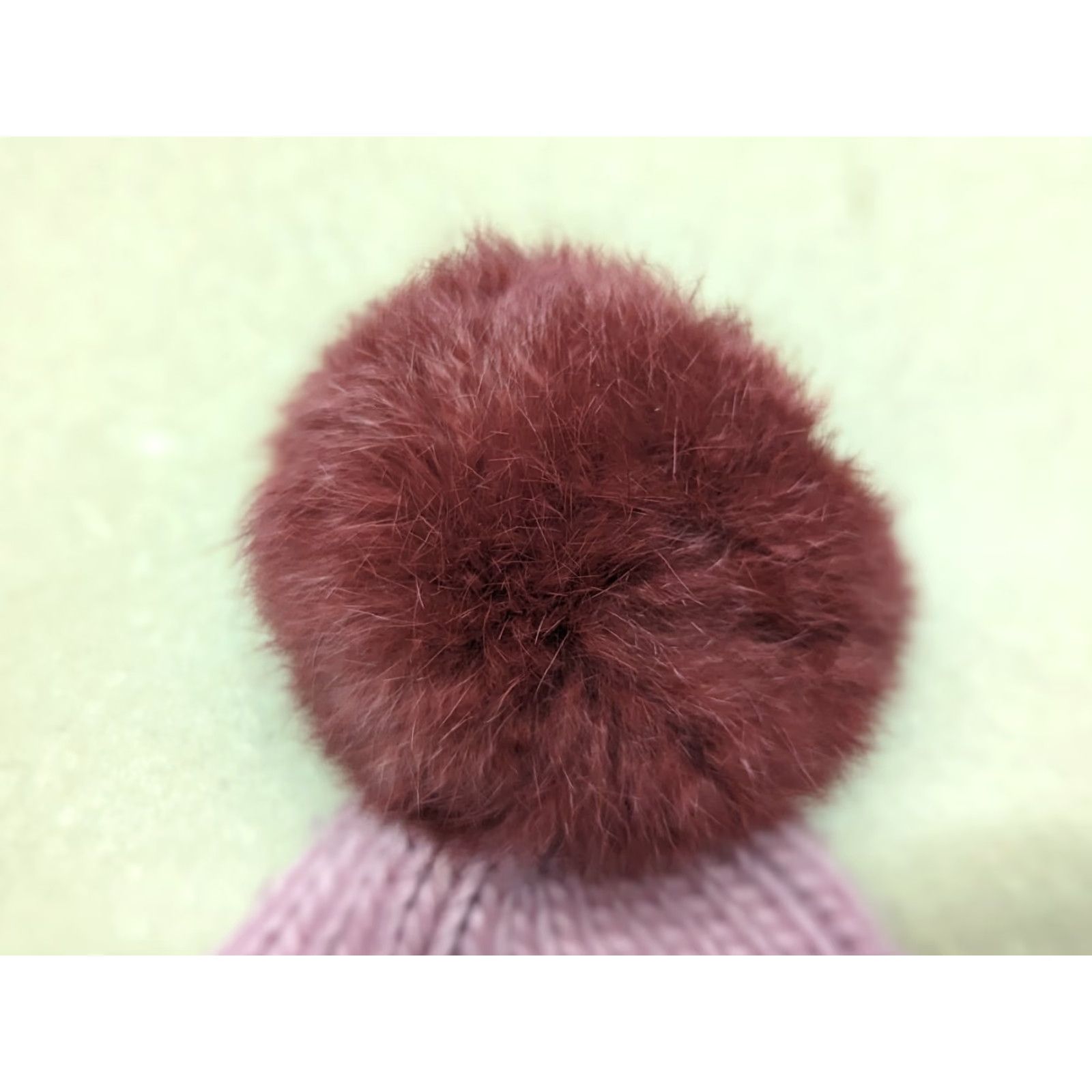 Napapijri Napapijri Beanie One Size Pink Knitted Wool Blend Pom Pom Hat Womens Size ONE SIZE - 5 Thumbnail