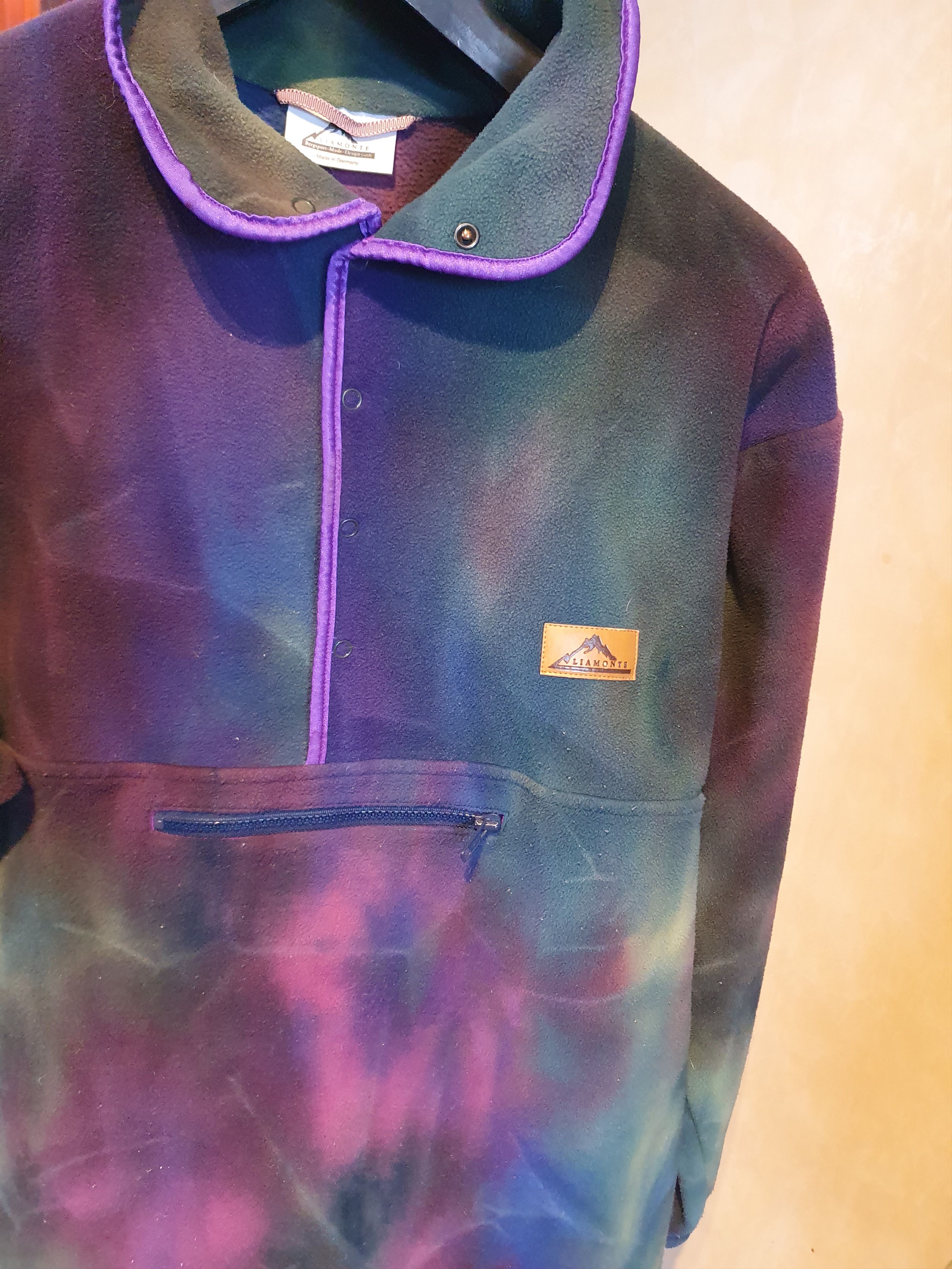 Vintage Liamonte Fleece T-snap Vintage Space Tye Dye sz XL Size US XL / EU 56 / 4 - 11 Thumbnail