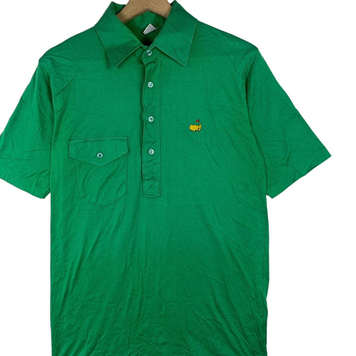 Vintage Vintage 80’ GOLF MASTER OPEN Champion Polo Green Tee Shirt Size US S / EU 44-46 / 1 - 3 Thumbnail