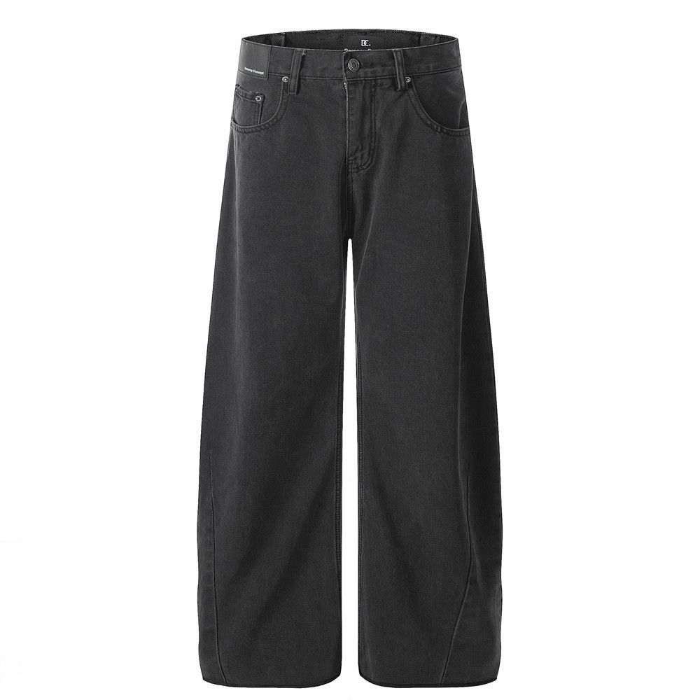 Japanese Brand × Jean Men's all-match distressed washed punk loose scimitar jeans Size US 32 / EU 48 - 1 Thumbnail