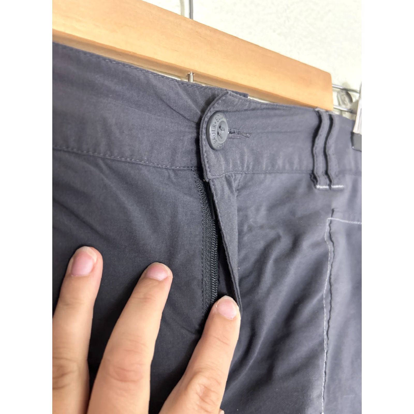 Eddie Bauer Eddie Bauer Skort Womens L Gray Active Lined Pockets Nylon Spandex Button Zipper Short Size 36" / US 14 / IT 50 - 4 Thumbnail