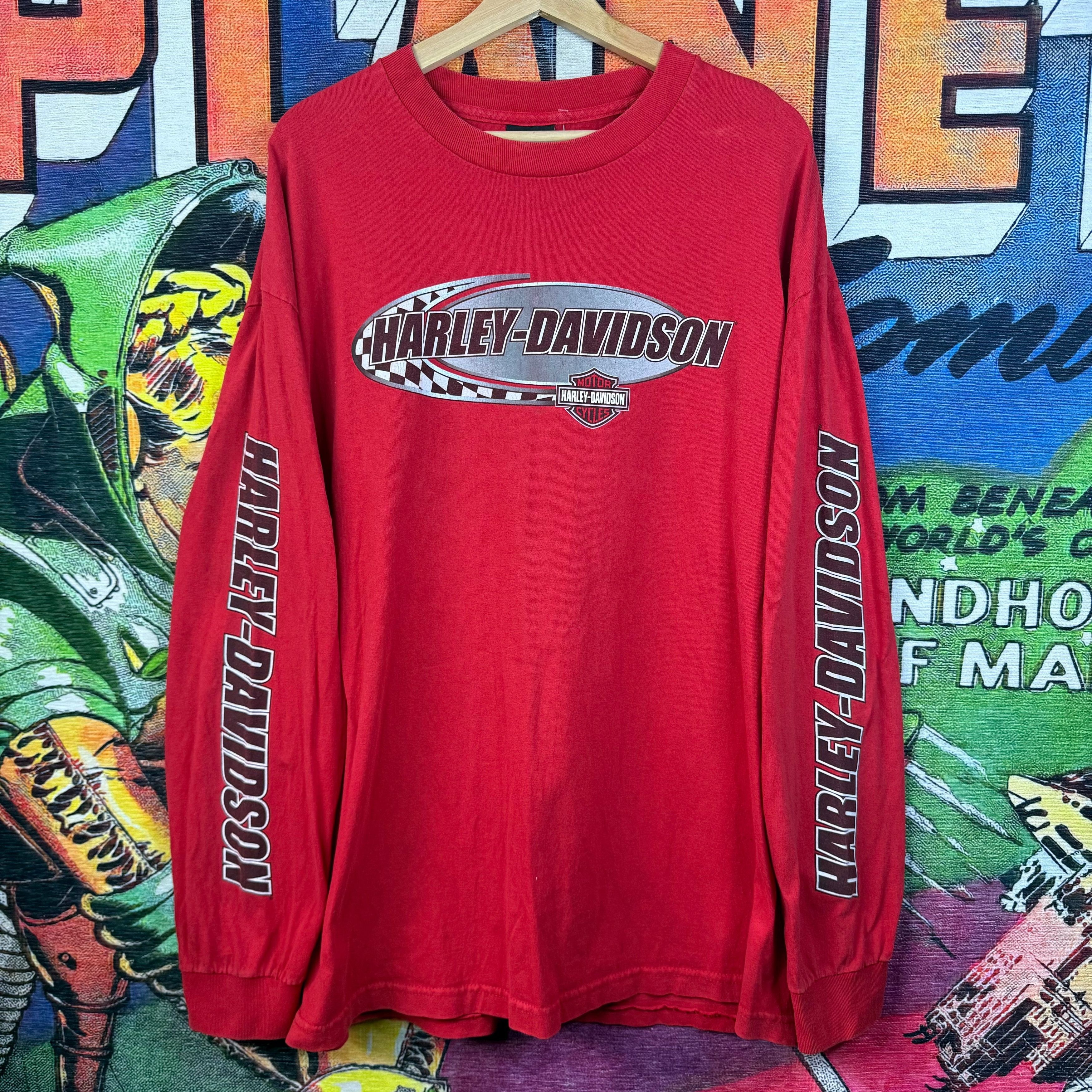 Harley Davidson Harley-Davidson Beaumont,Texas Red Longsleeve Size XL Size US XL / EU 56 / 4 - 1 Thumbnail