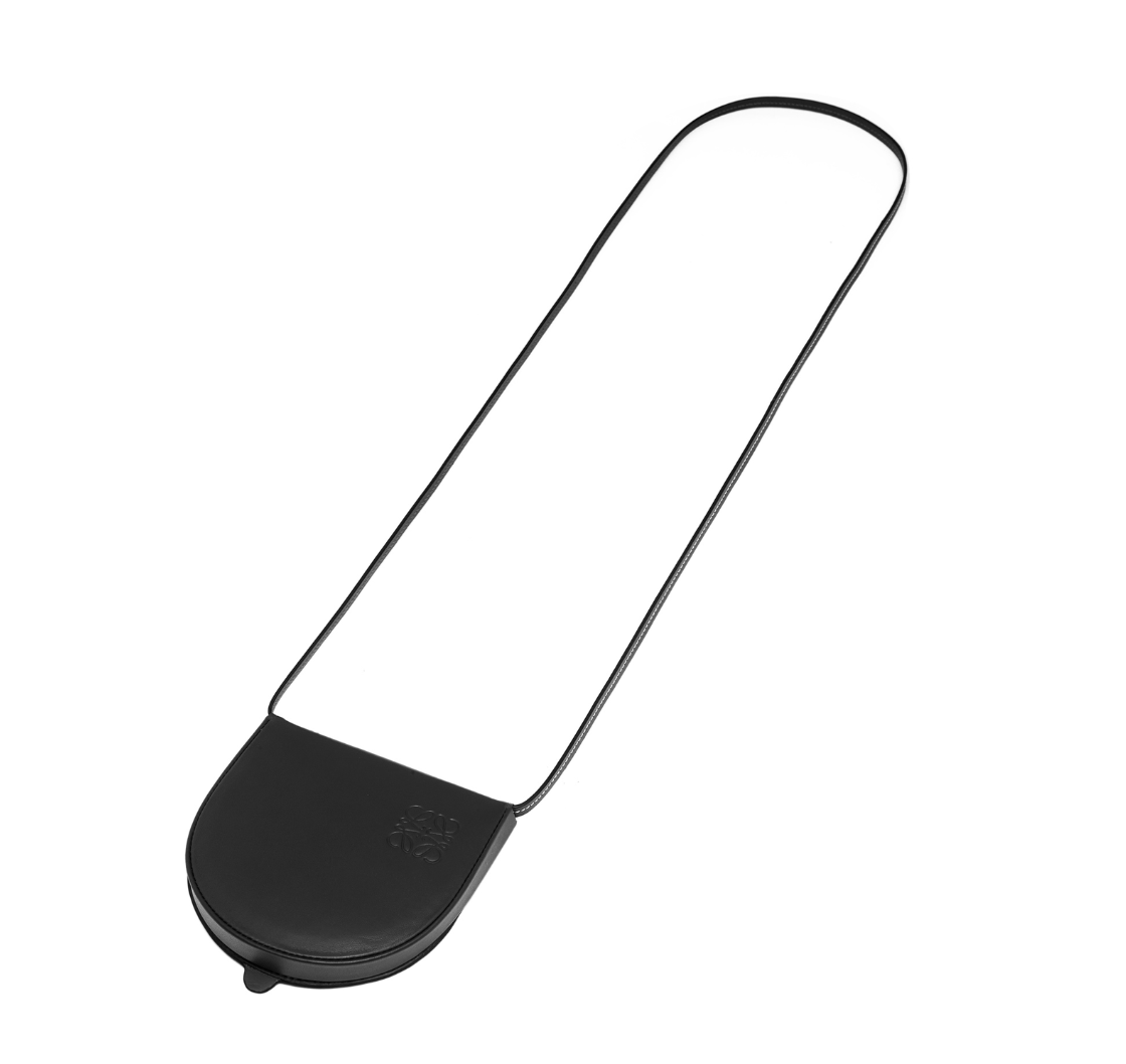 loewe beige small heel pouch bag