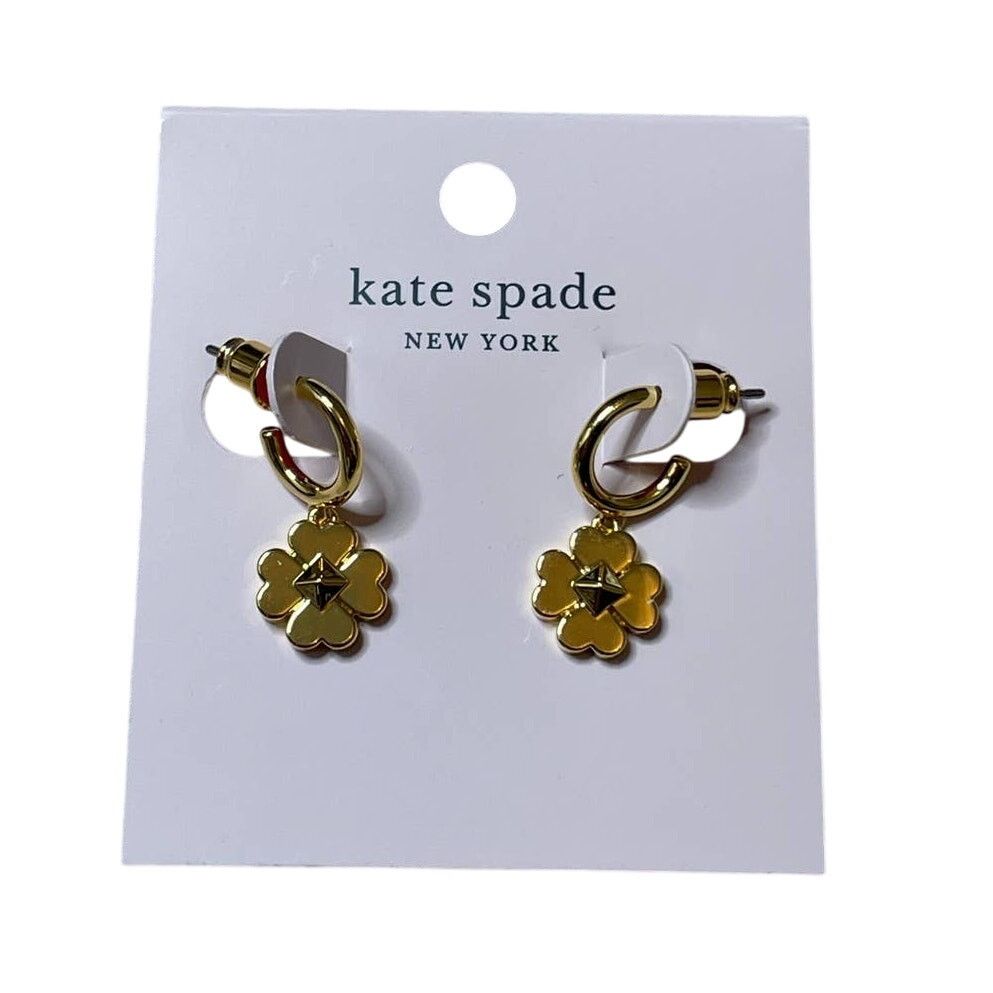 Kate Spade Kate Spade spades & studs enamel huggies Earrings Size ONE SIZE - 1 Thumbnail