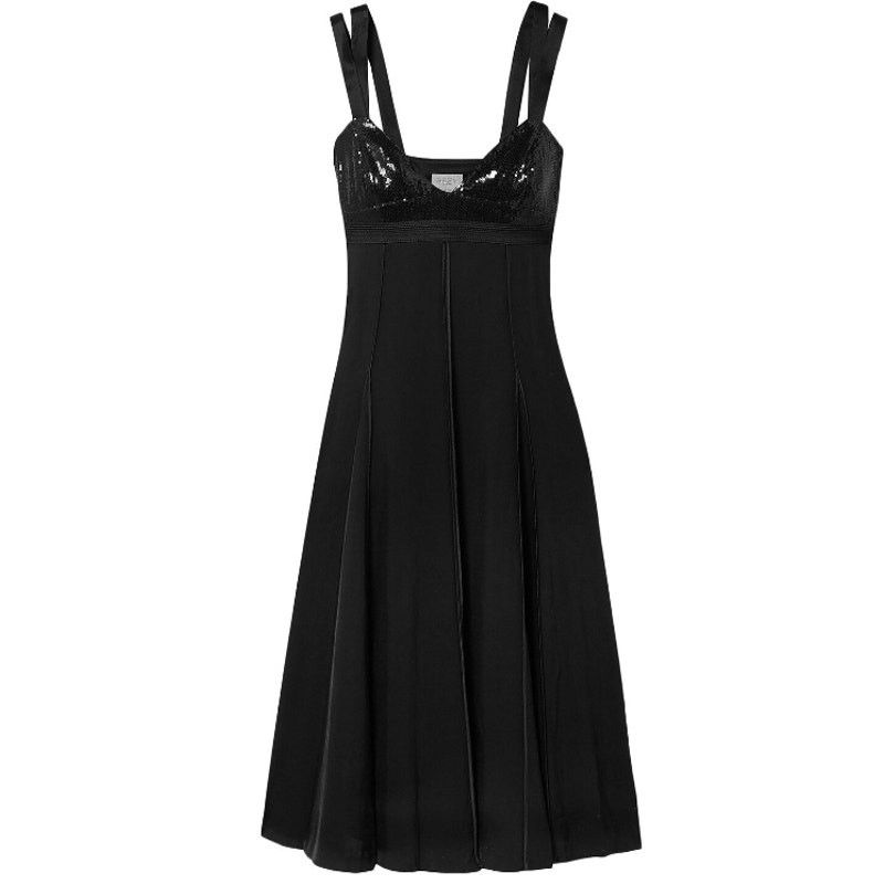 Jason Wu JASON WU cutout sequined satin trimmed twill midi dress 12 Size XL / US 12-14 / IT 48-50 - 1 Thumbnail