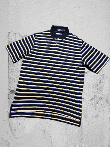 Polo Ralph Lauren Polo Ralph Lauren Embroidered Logo Striped Polo Shirt Large Size US L / EU 52-54 / 3 - 1 Thumbnail