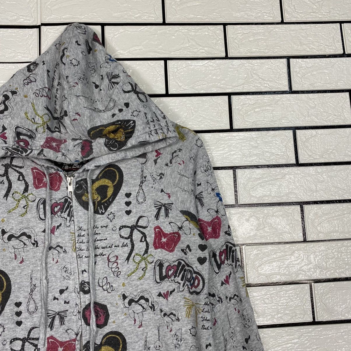 Hysteric Glamour 📌Hoodie Zipper Scolar Full Print Size US M / EU 48-50 / 2 - 7 Thumbnail