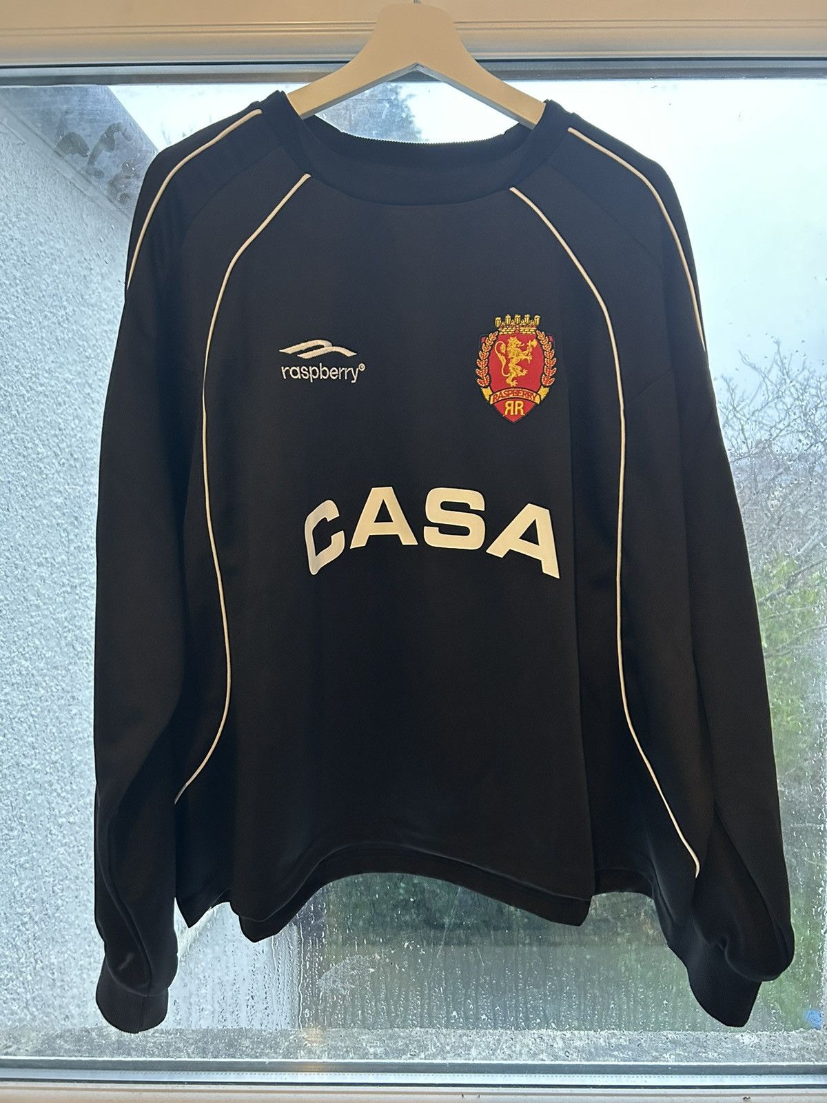 image of Thegvgallery Raspberry Hills Casa Goalie Jersey in Black, Men's (Size Small)