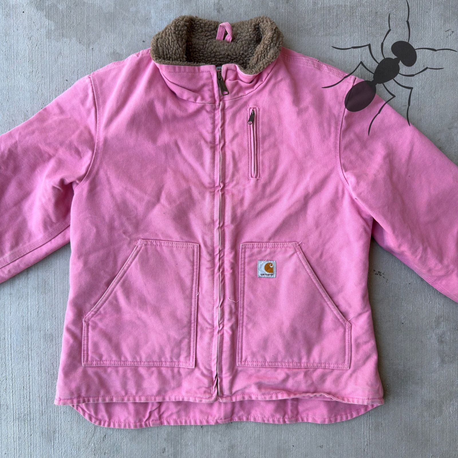 Carhartt × Vintage Vintage Y2K Carhartt WOMENS WJ022 PKR pink Arctic jacket Size US L / EU 52-54 / 3 - 3 Thumbnail