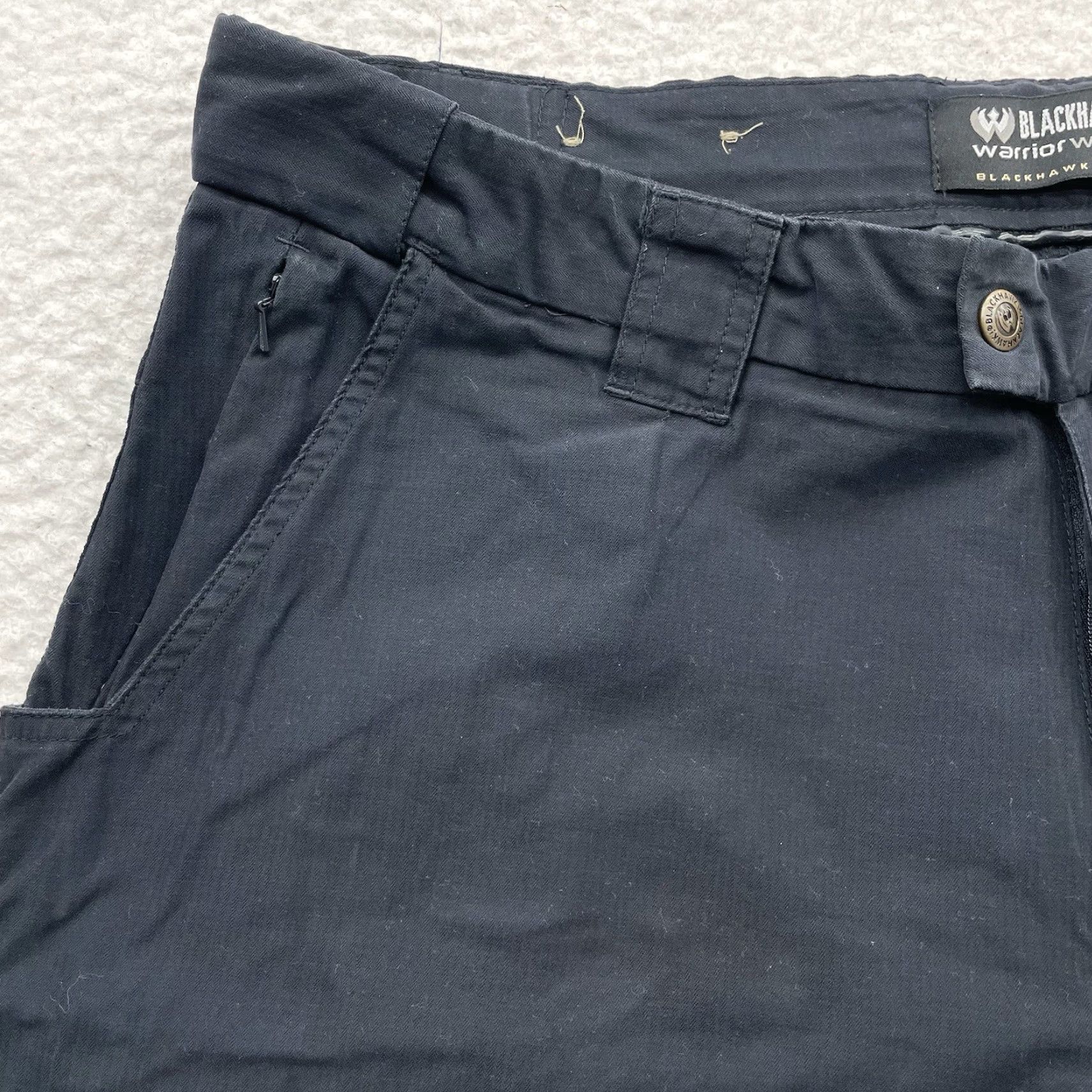 Doublet BLACKHAWK! Pants Mens 40x33 Black Cargo Ultralight Tactical Warrior Double Knee Size US 40 / EU 56 - 3 Thumbnail