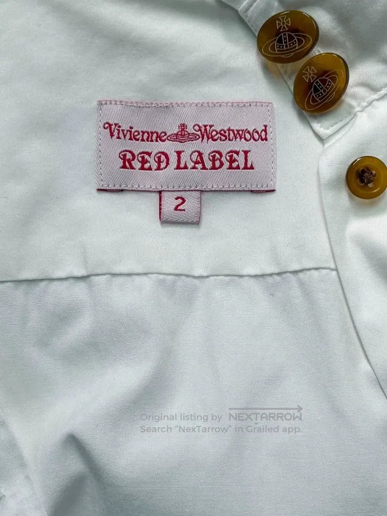 Vivienne Westwood Vivienne Westwood White Saturn Collar Long Sleeve Shirt, w Size M / US 6-8 / IT 42-44 - 6 Thumbnail