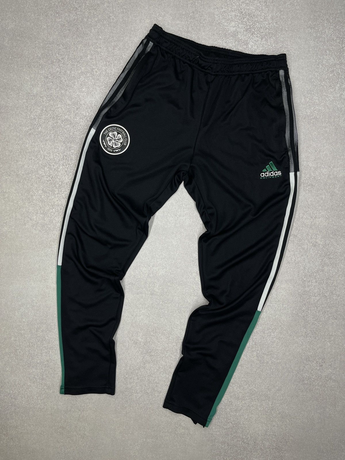 Mens Adidas Equipment Celtic Football Sweatpants Black