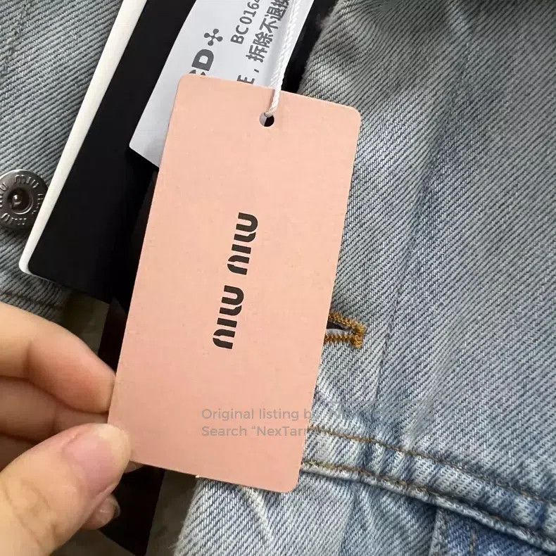 Miu Miu Miu Miu 42 Blue single-breasted jacket Size L / US 10 / IT 46 - 4 Thumbnail