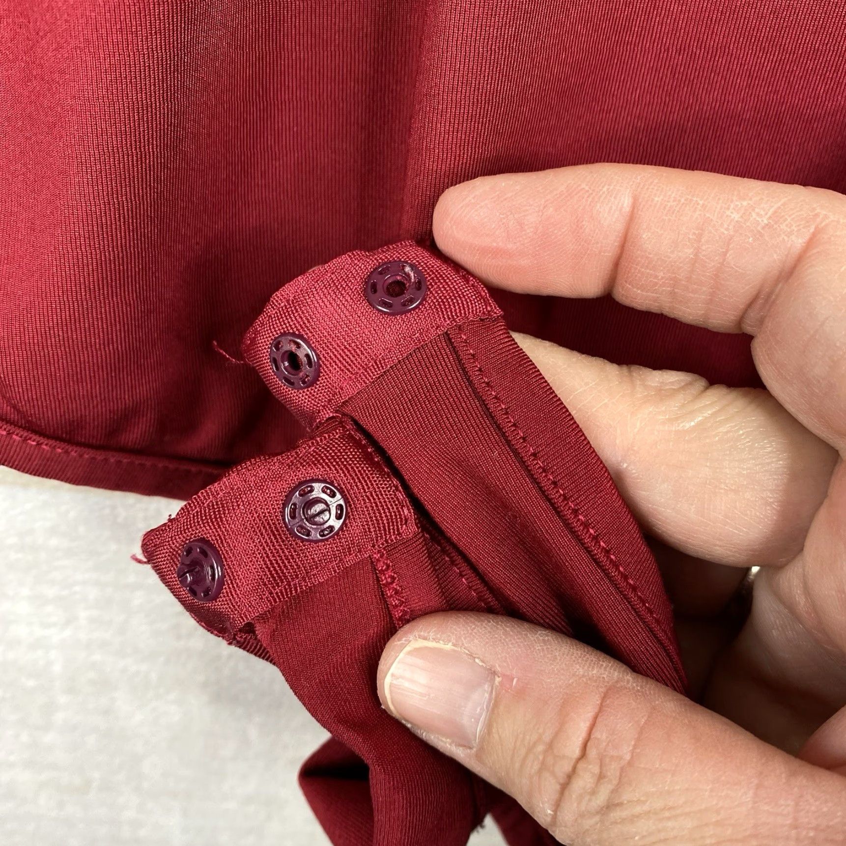 Vintage Daisy Long Sleeve Bodysuit Burgundy Red Slimming Knit 2X Daisy Women+ 2X Red Shop Bodysuit Slimming Top Size XXL / US 16-18 / IT 52-54 - 7 Thumbnail