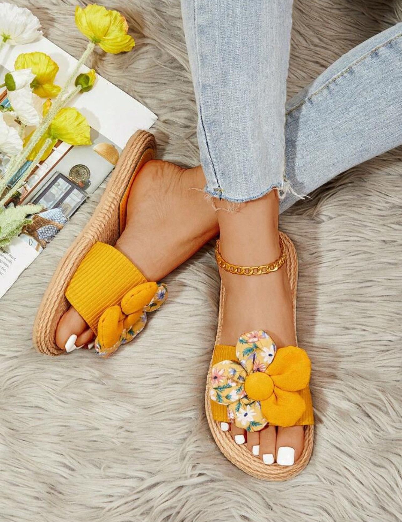 Vintage Beautiful decorative sandals Size US 7.5 / IT 37.5 - 2 Thumbnail