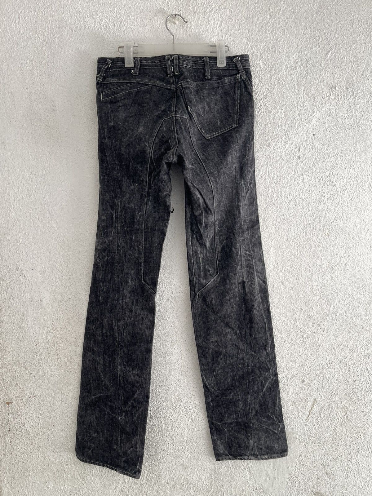 Y's Y’s Yohji Yamamoto Washed Biker Denim Pant Size US 32 / EU 48 - 2 Thumbnail