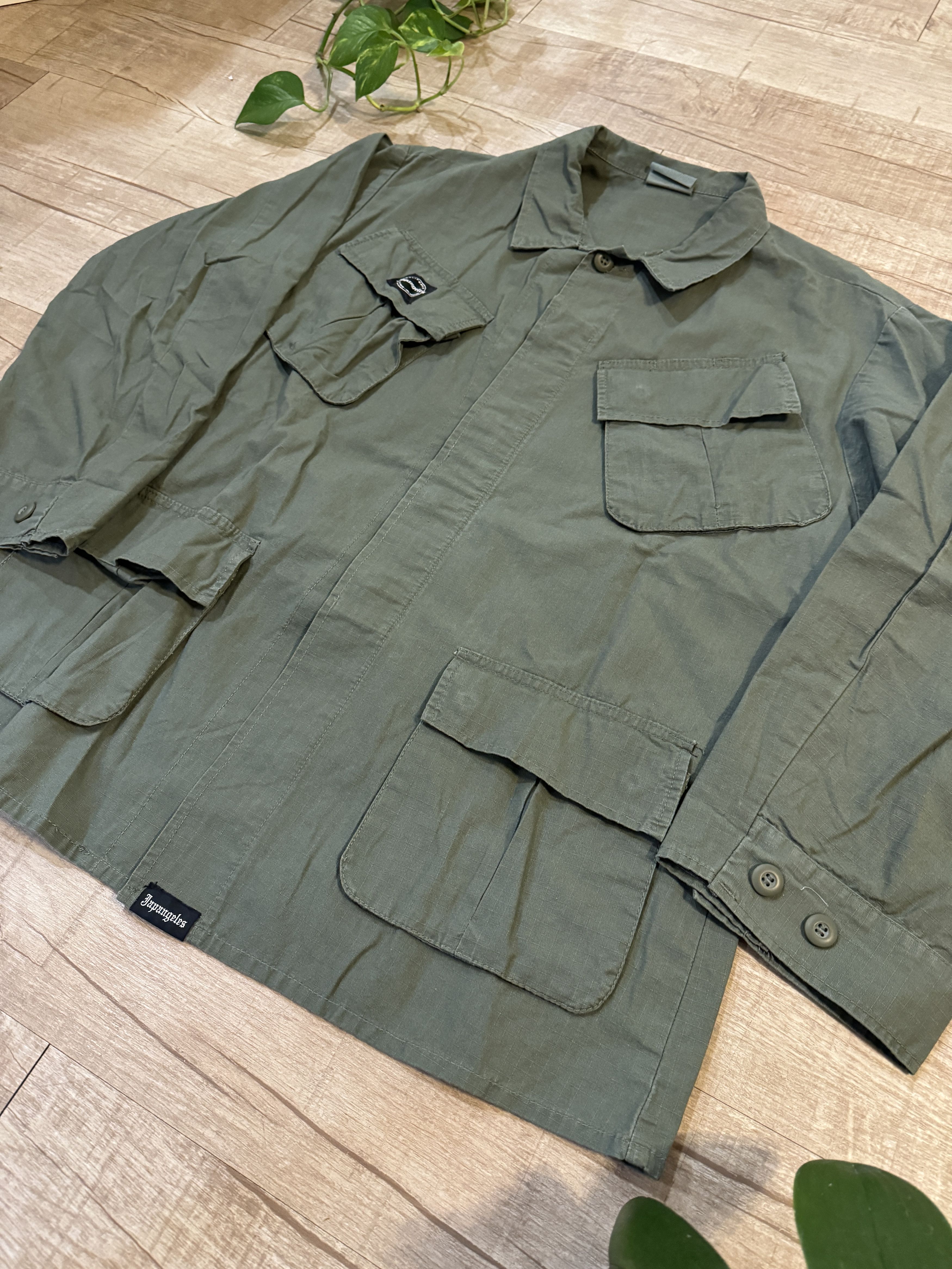 Japanese Brand Japangeles Oversized Green Jacket - Medium Size US M / EU 48-50 / 2 - 5 Thumbnail