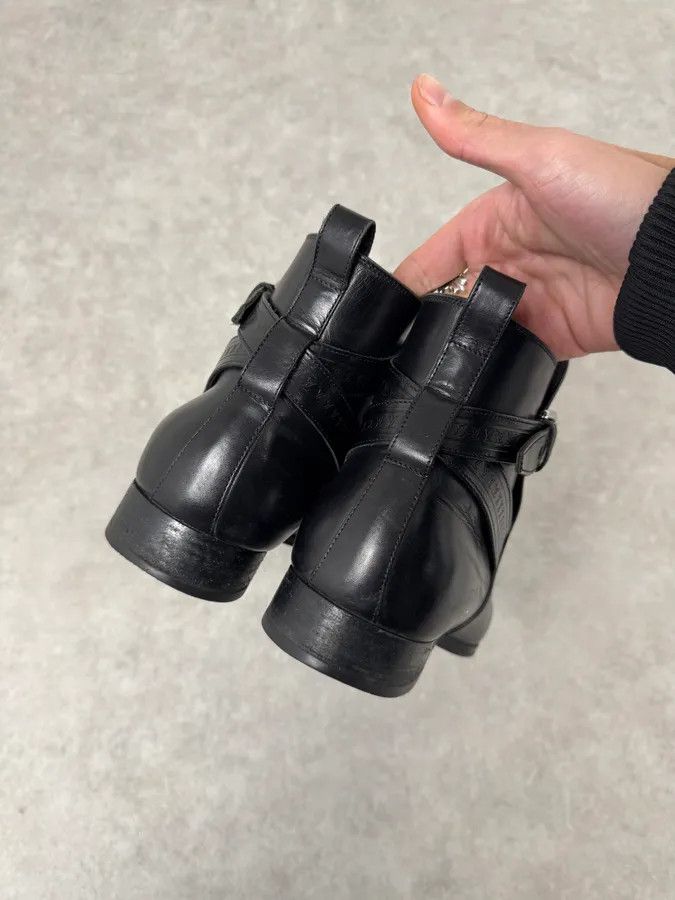 Louis Vuitton Louis Vuitton Black Leather Ankle Boots Size US 8.5 / EU 41-42 - 2 Thumbnail