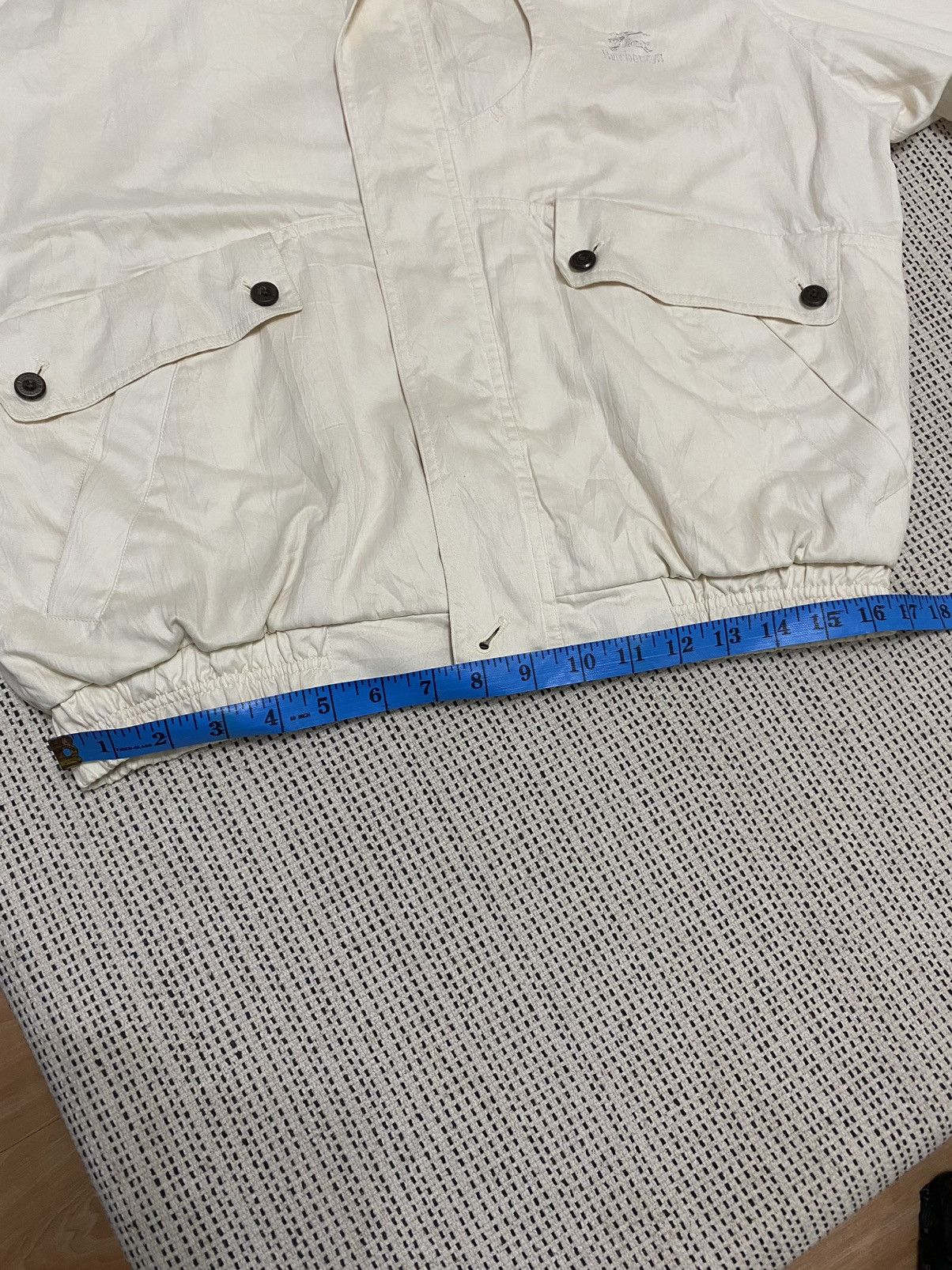 Burberry × Vintage 80s BURBERRY MEN’S CREM BOMBER JACKET Size US M / EU 48-50 / 2 - 16 Thumbnail
