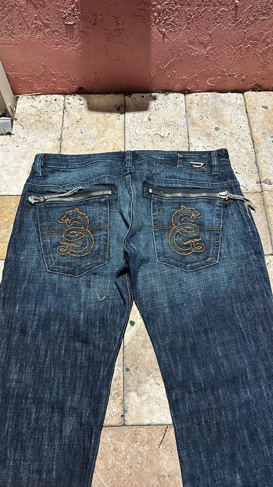 Diesel Diesel embroidered lion jeans Size US 31 - 3 Thumbnail