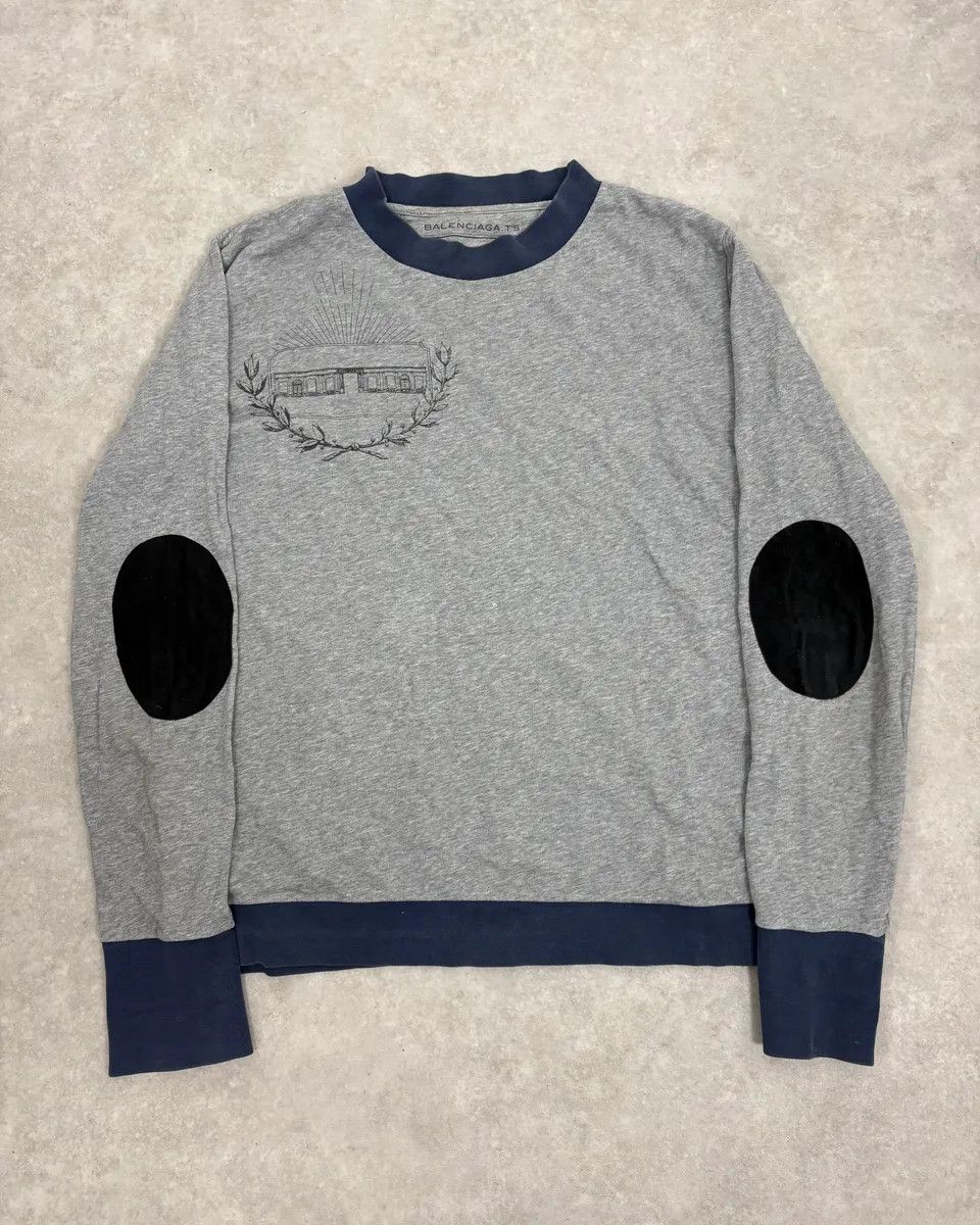 Balenciaga FW2011 Balenciaga Grey Crewneck Sweater Size US S / EU 44-46 / 1 - 1 Thumbnail