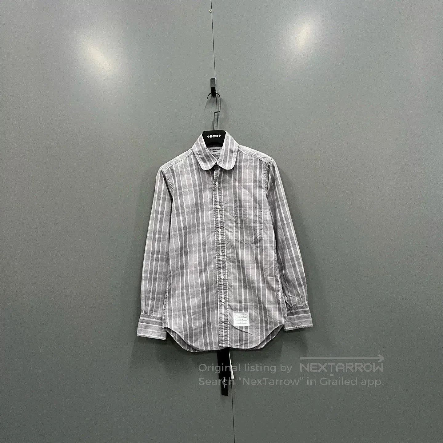 Thom Browne thom browne gray checkered shirt size l. Size US S / EU 44-46 / 1 - 1 Thumbnail