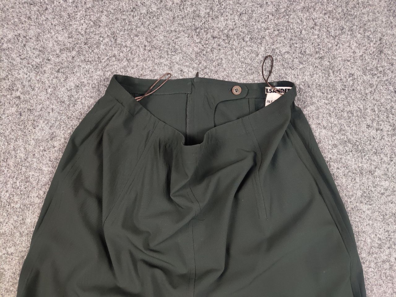 Jil Sander Vintage 90's Jil Sander Mid length skirt Green Size 42" / US 20 - 6 Thumbnail