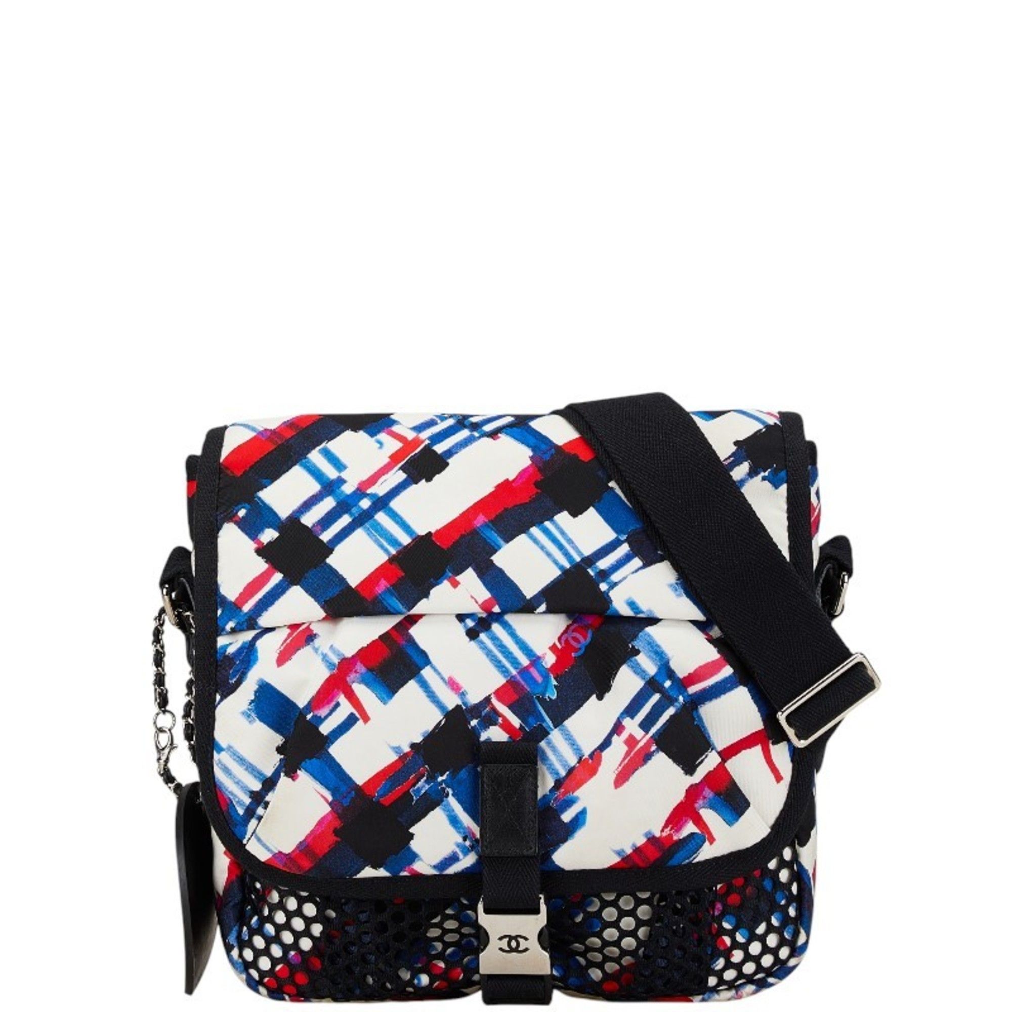 Chanel CHANEL Airline Crossbody Shoulder Bag A93385 White Multicolor Nylon Women's Size ONE SIZE - 1 Thumbnail