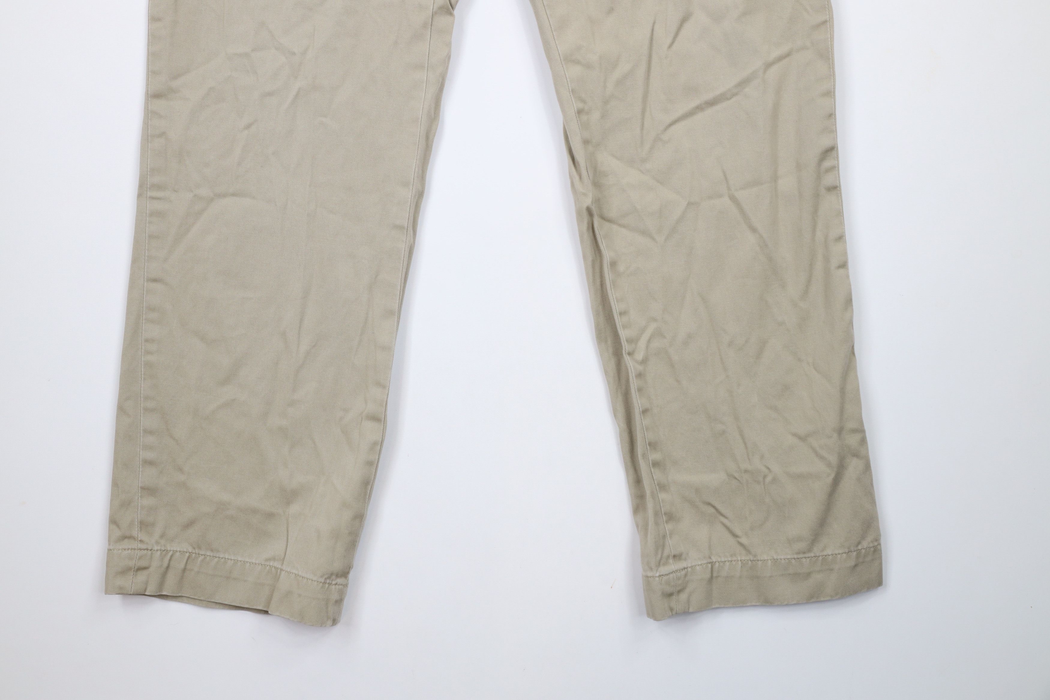 Ralph Lauren × Vintage Vintage 90s Ralph Lauren Leg Chino Pants Beige Cotton Size US 35 - 4 Thumbnail
