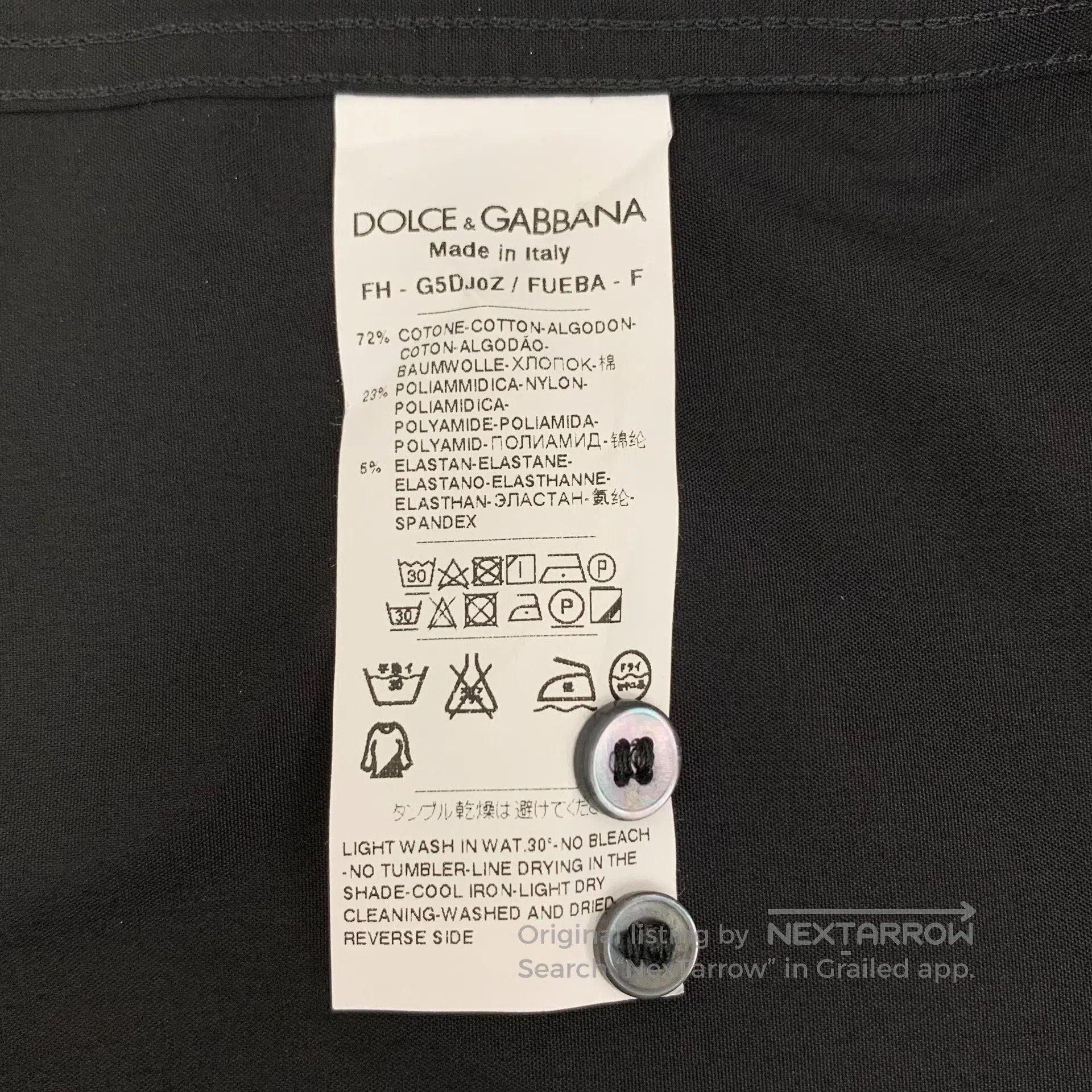 Dolce & Gabbana Dolce Gabbana Black Crown Embroidered Cotton Collar Single Size XS / US 0-2 / IT 36-38 - 7 Thumbnail