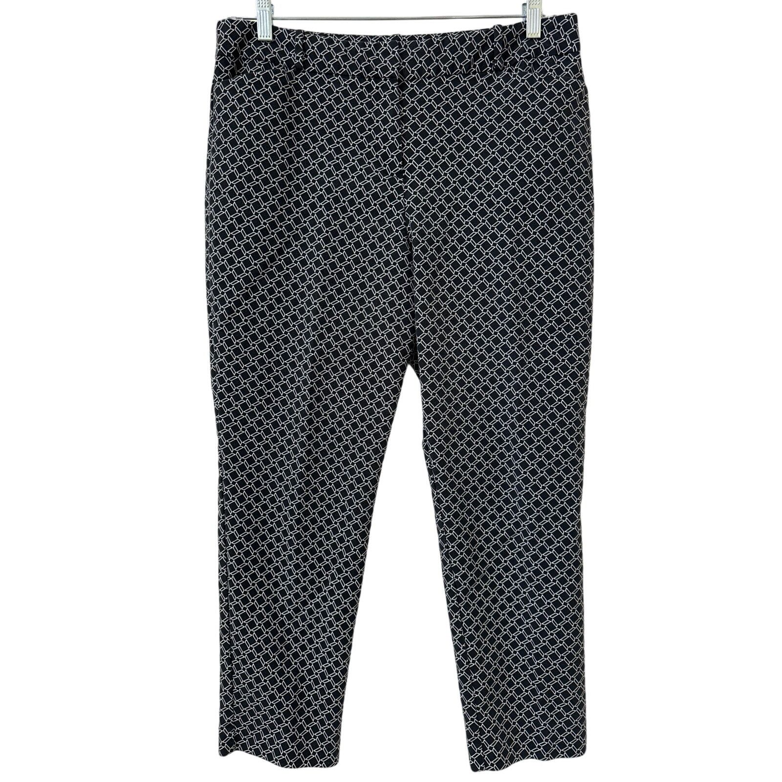 Other Liz Claiborne Emma Size 12 Black & White Ankle Pants Pockets Size 34" / US 12 / IT 48 - 1 Thumbnail