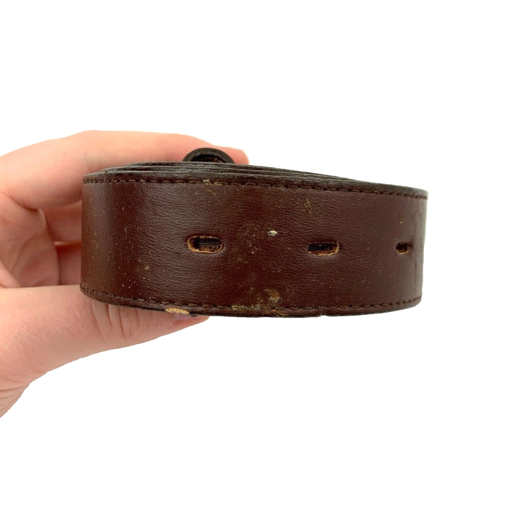 Vintage VINTAGE Nocona Belt Leather Brown Size 46 D 392 1990s Mens Size ONE SIZE - 3 Thumbnail