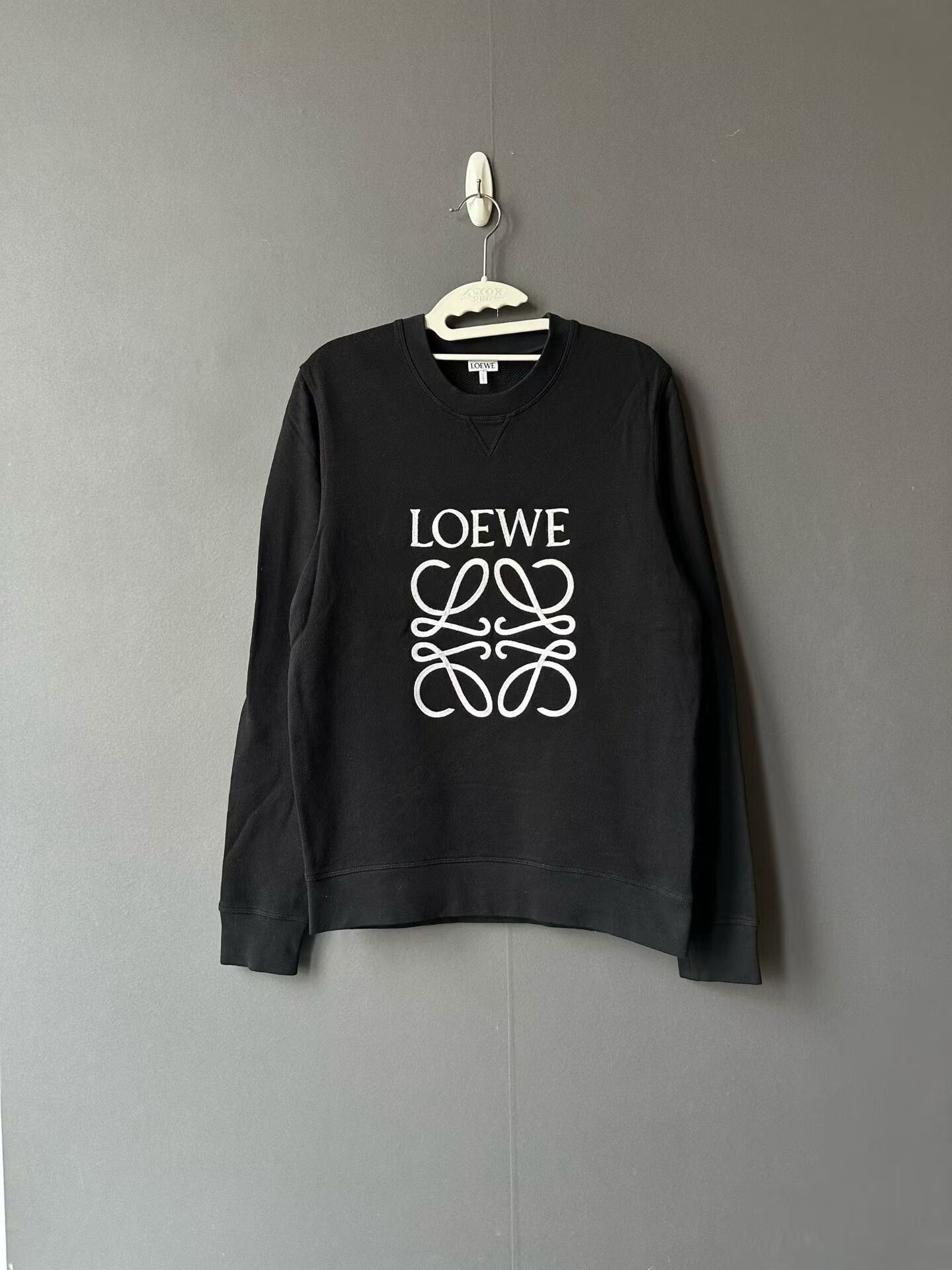 Loewe Loewe Black Embroidered Sweatshirt Size US S / EU 44-46 / 1 - 1 Thumbnail