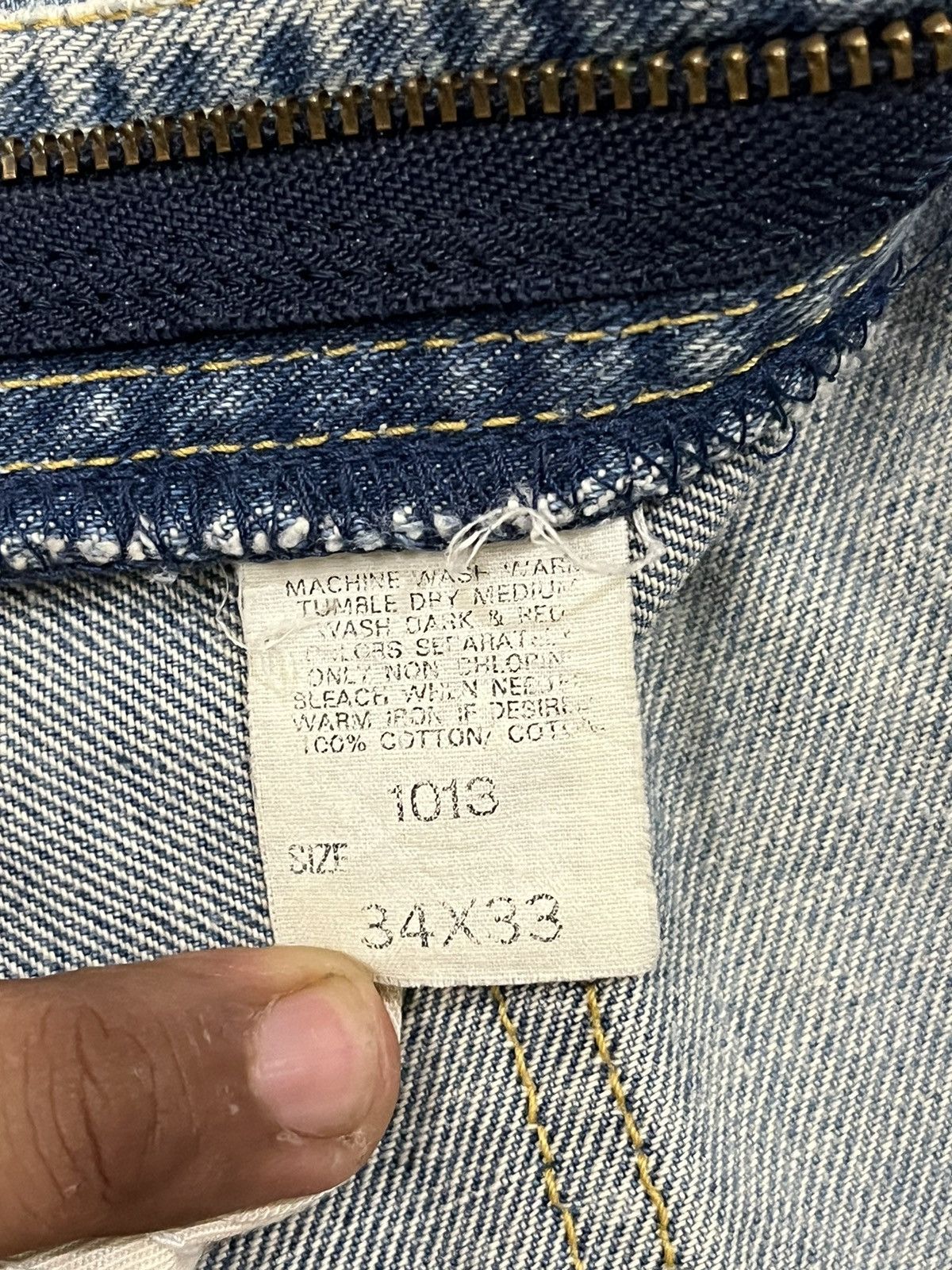 Lee Vintage Lee Riders Sanforized Distressed Denim Size US 33 - 13 Thumbnail