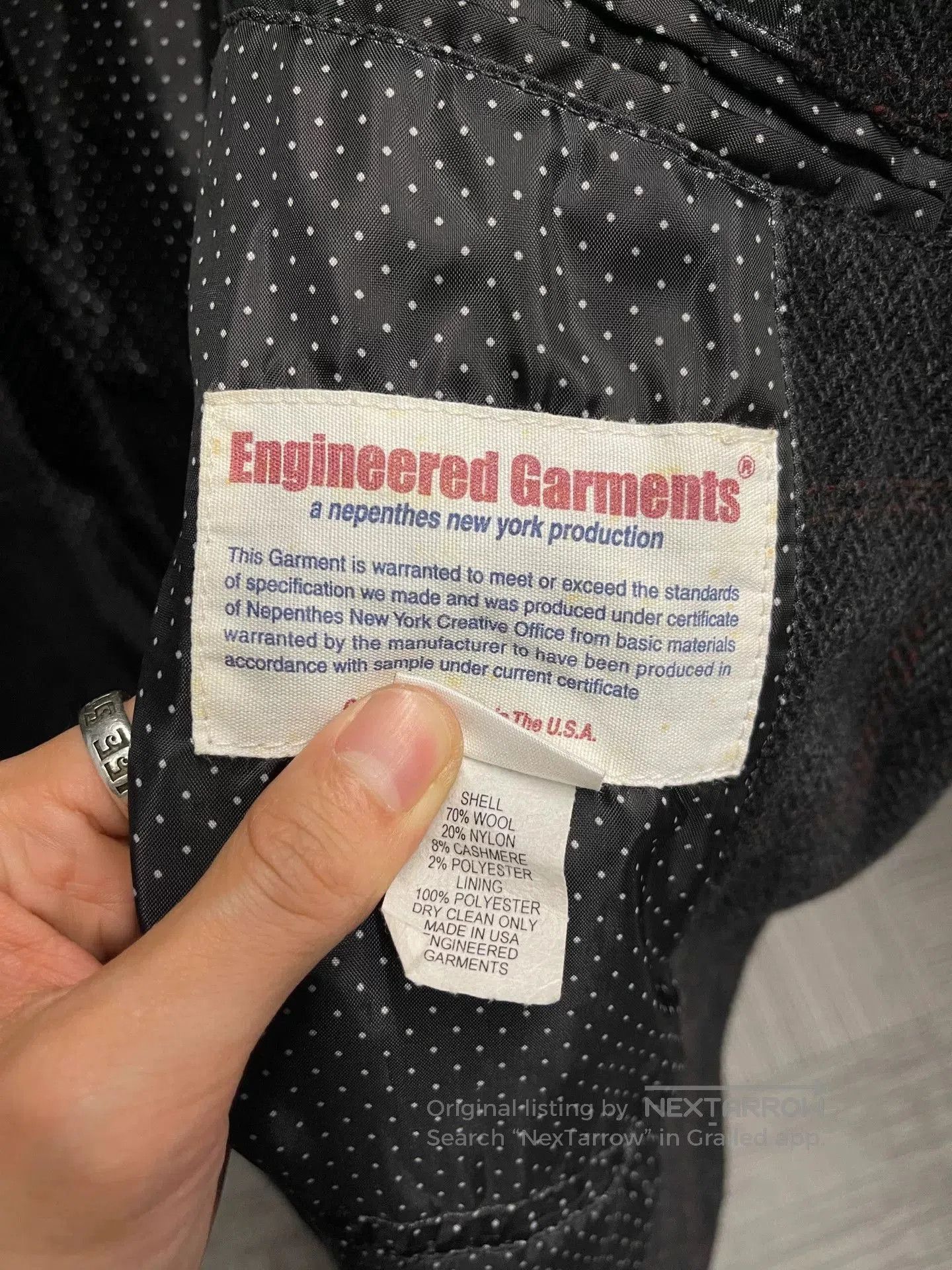 Engineered Garments Engineered Garments Wool Suit Vest. Size US M / EU 48-50 / 2 - 7 Thumbnail